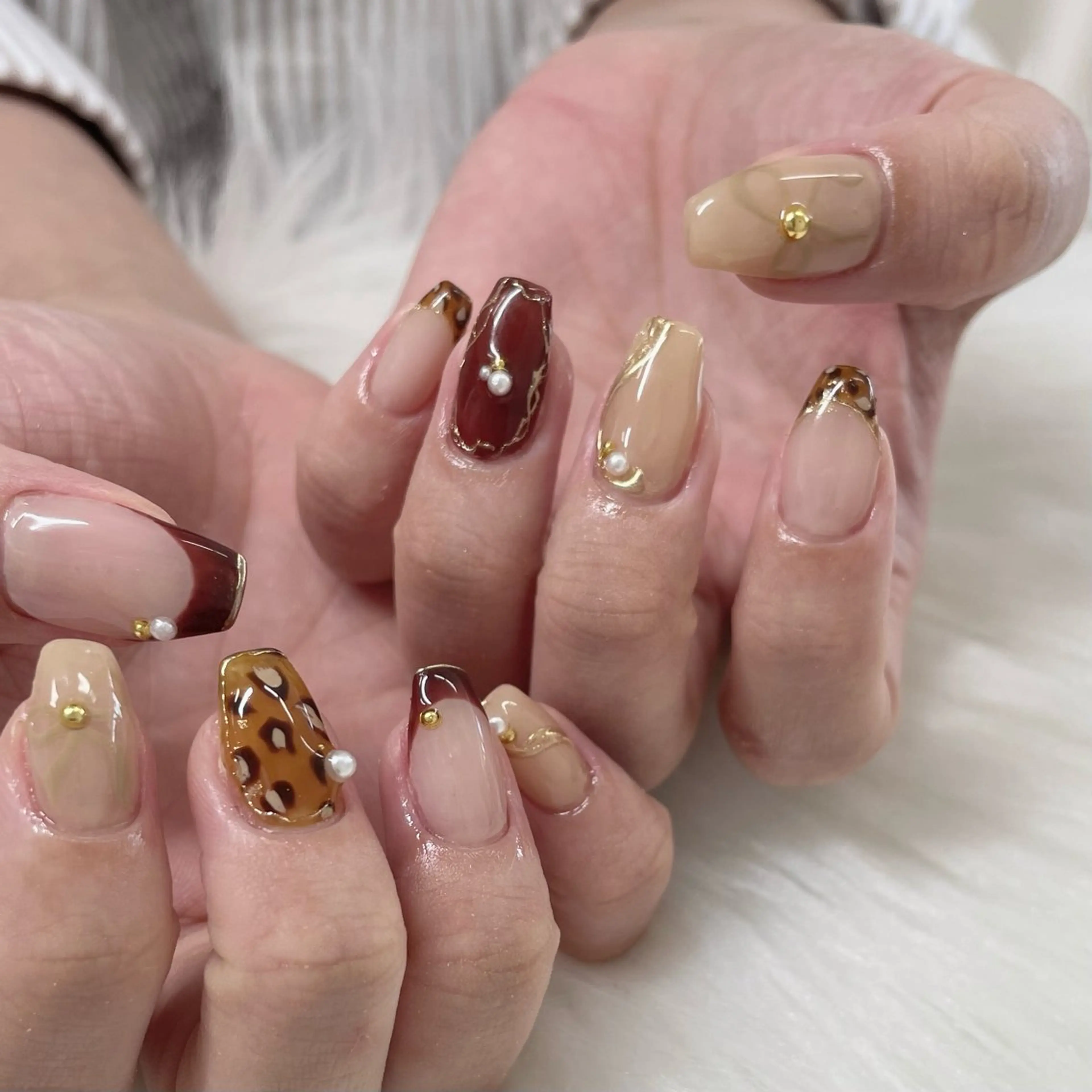ネイル ボルドー JFYnail所属・昭和町ネイル 𝘯𝘢𝘮𝘪のネイルデザイン