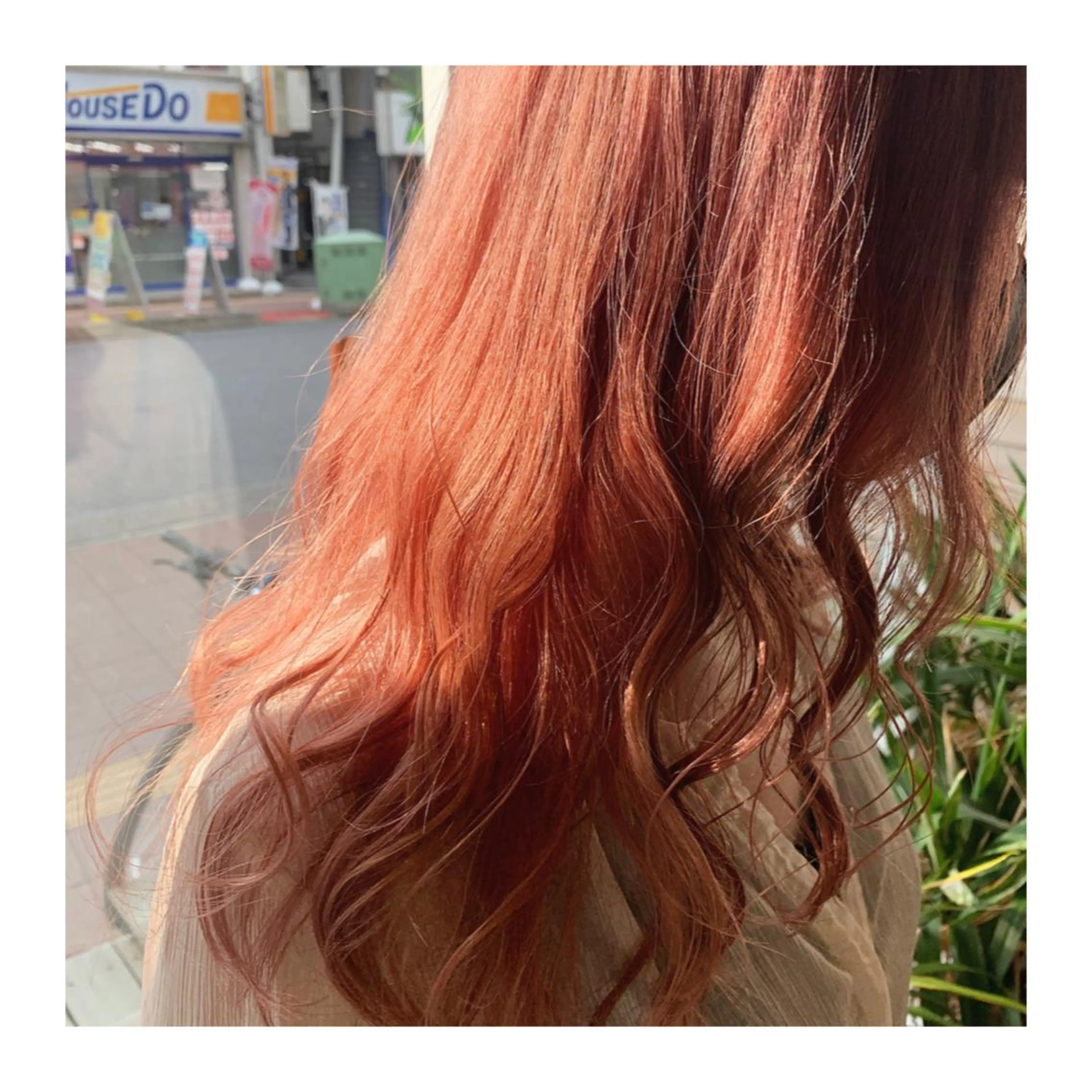 ロング カラー ヘアカラー トリートメント あべ ゆうかのヘアスタイル