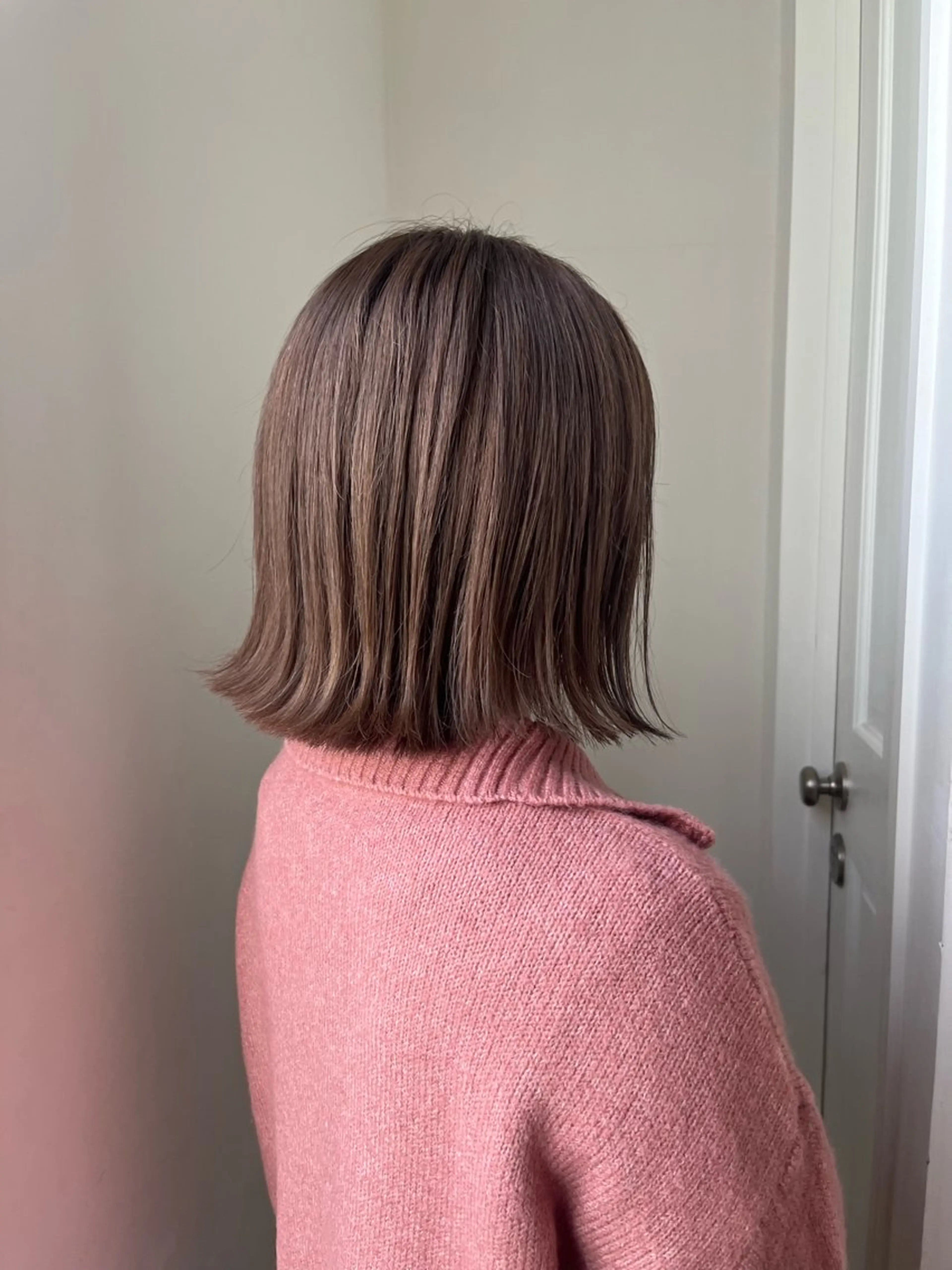 ミディアム 辻しおり／似合わせ カット/暖色カラー栄のヘアスタイル