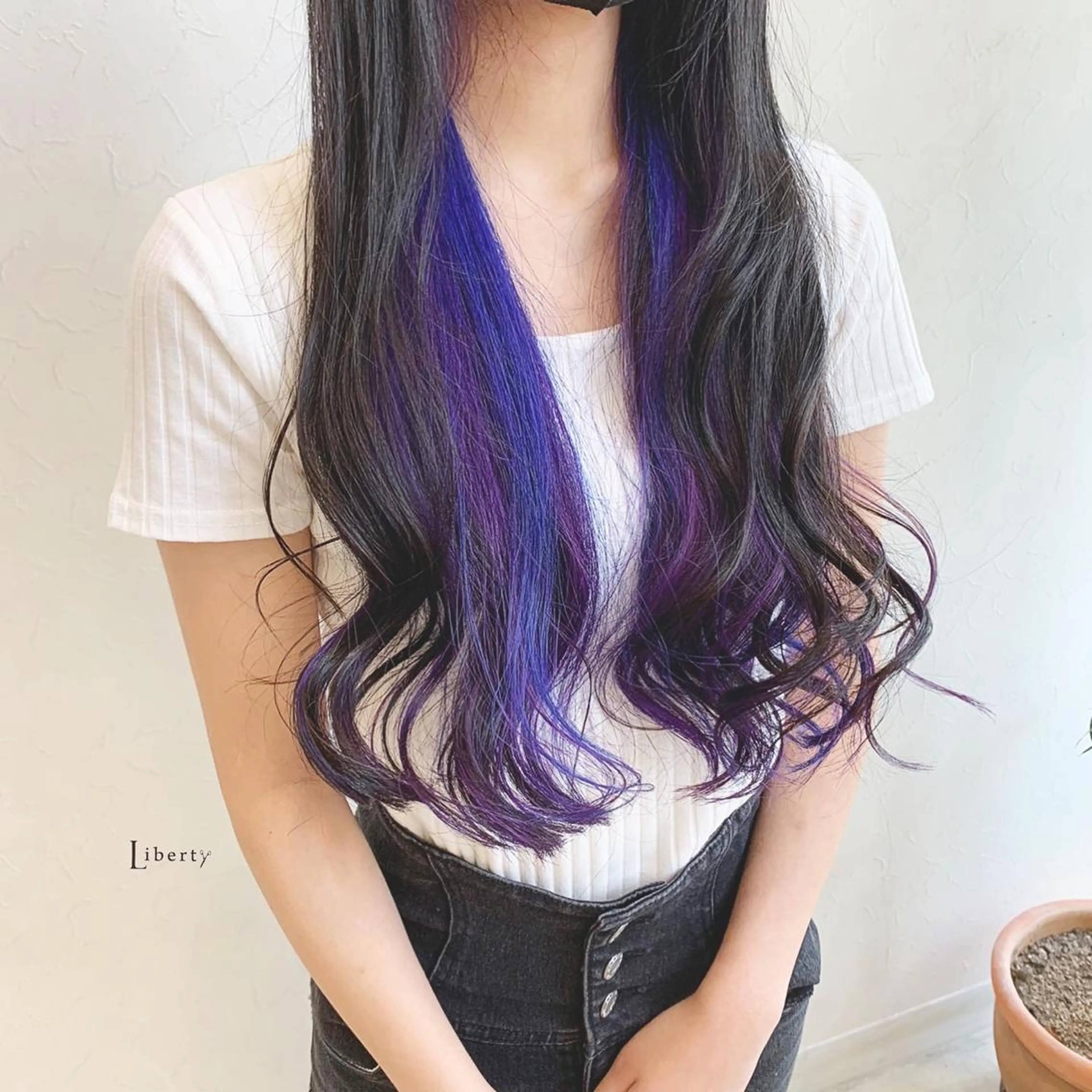 ロング カラー インナーカラー メンズ指名多数!! SiLO 田島のヘアスタイル