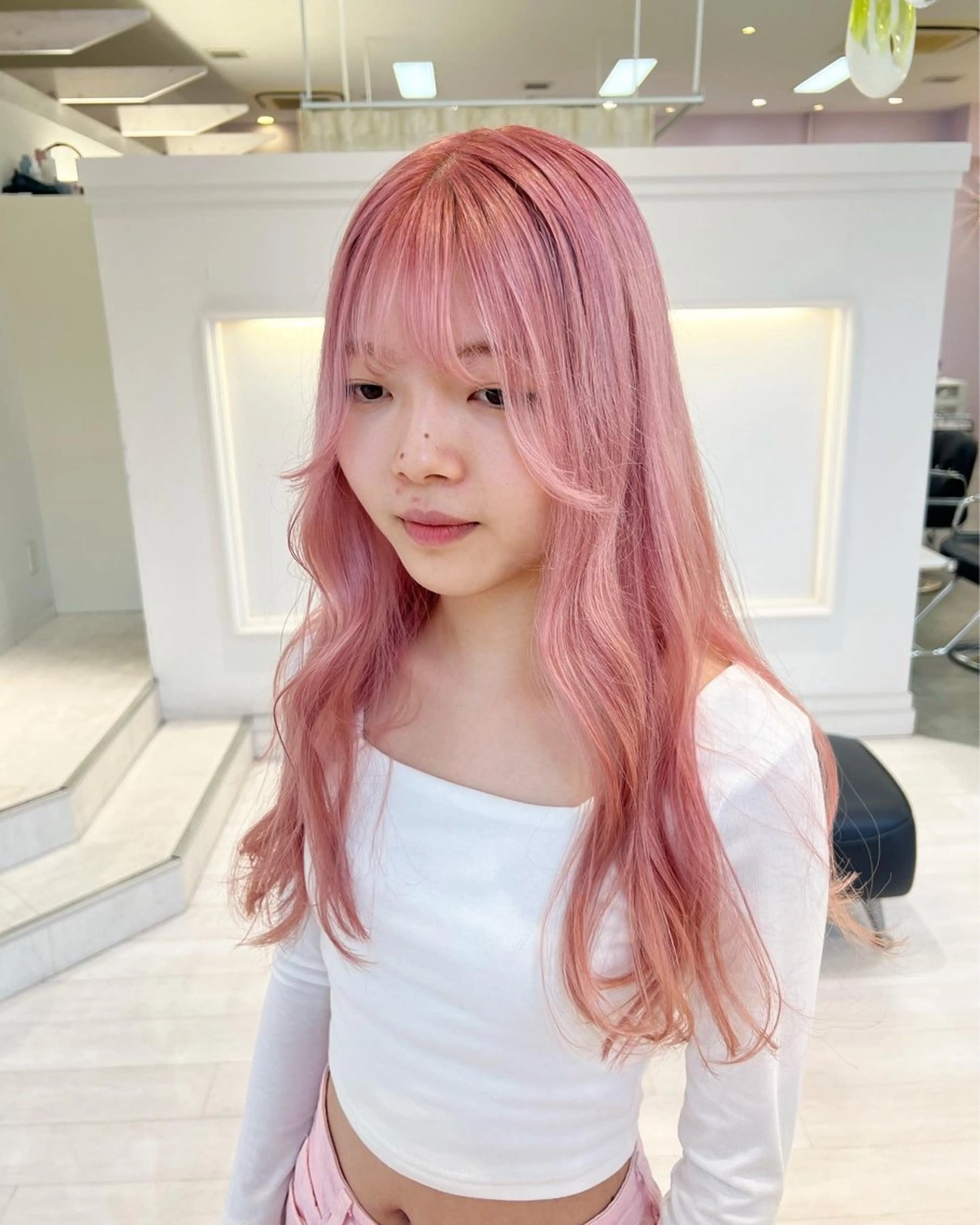 👩🏼🥣外人風カラー🤍【ケアブリーチ2回】+【ワンカラー】の写真