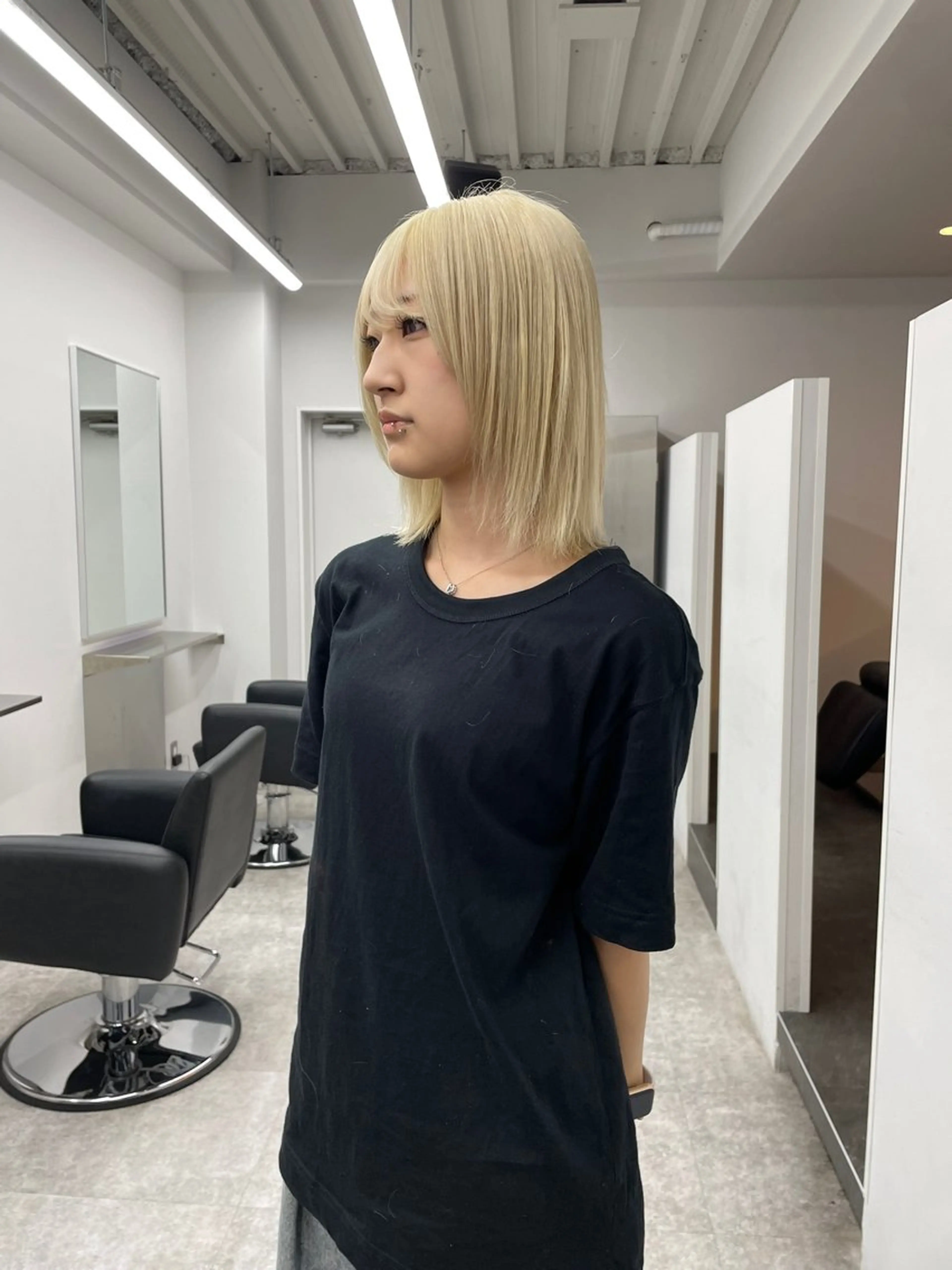 ミディアム カラー ヘアカラー レイヤーカット/ カット特化/拓真のヘアスタイル