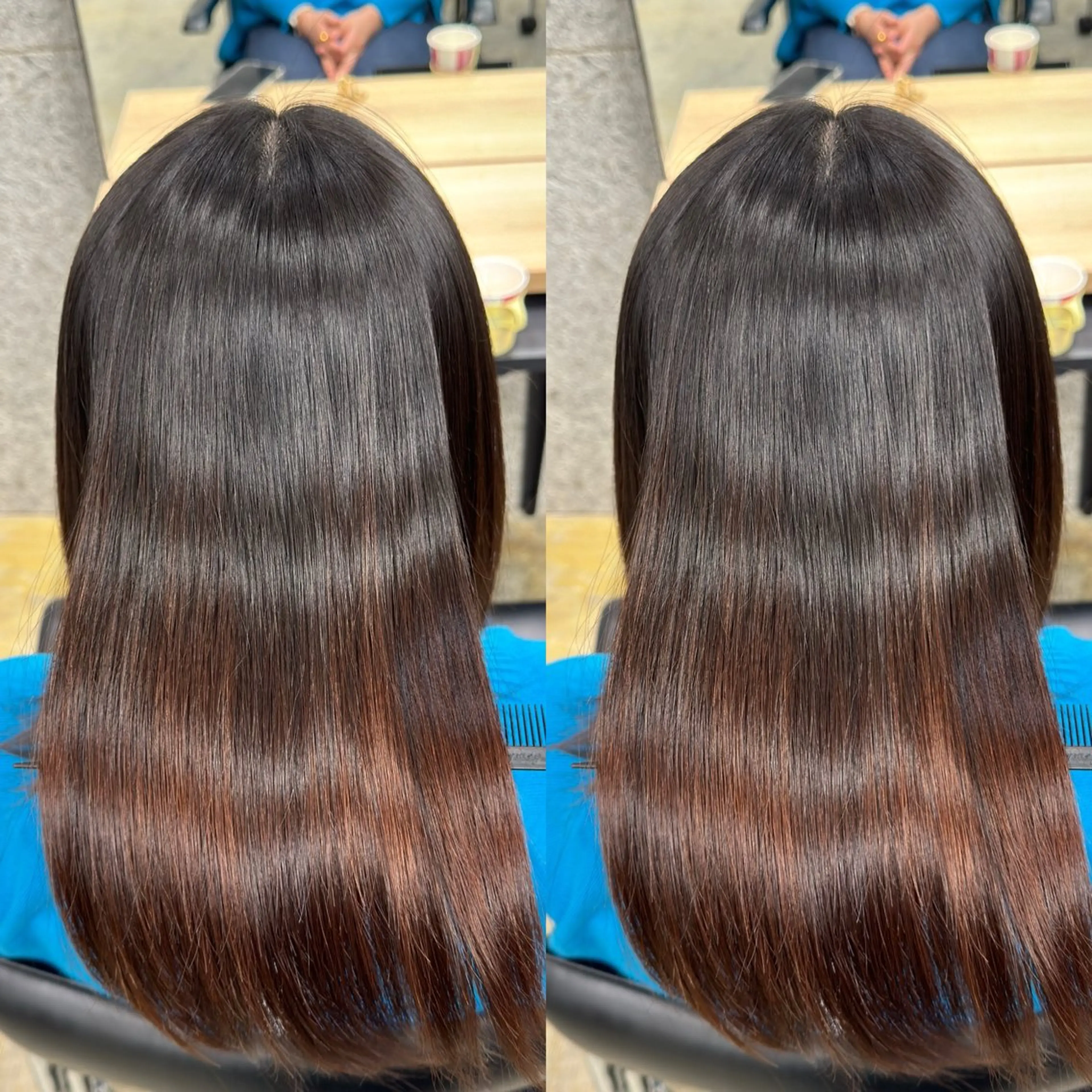 ミディアム カット 縮毛矯正 トリートメント WERULE pivot cross店所属・髪質改善/岡崎 亮のヘアスタイル