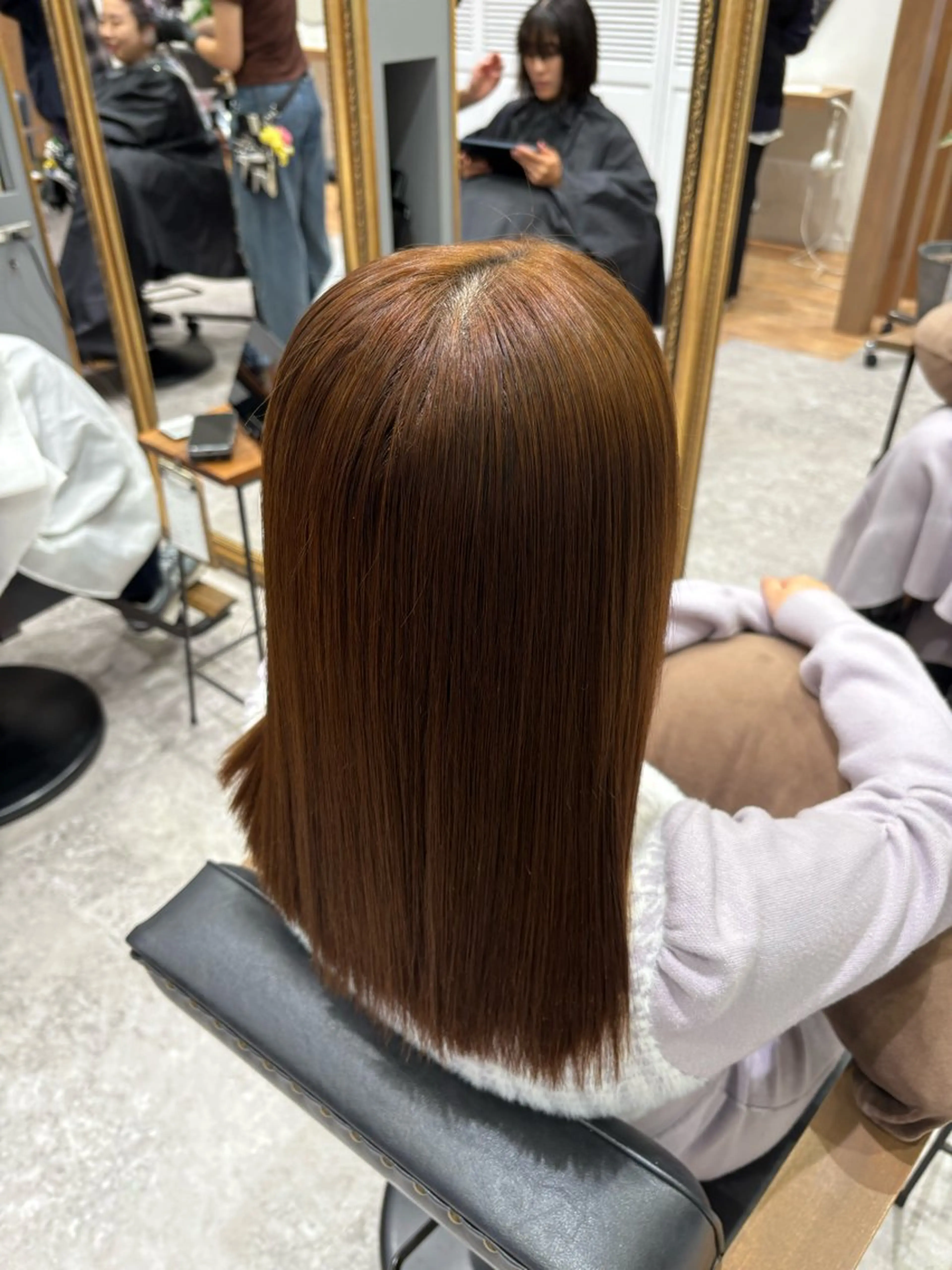 セミロング トリートメント 透明感カラー/ダブル カラー/MAI🎀のヘアスタイル