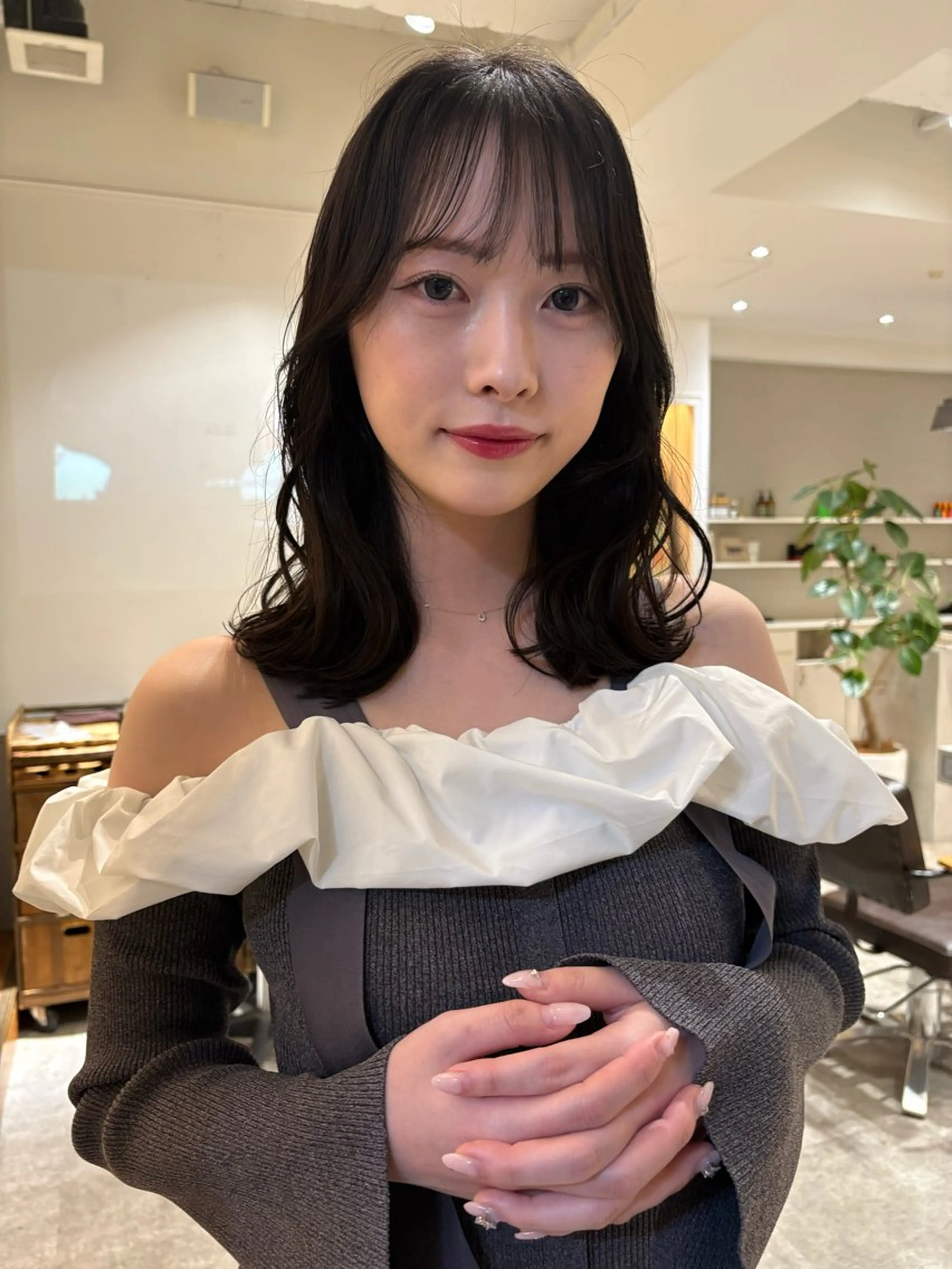 ミディアム トリートメント SIKI yuuna モテ韓国ヘア☁️のヘアスタイル