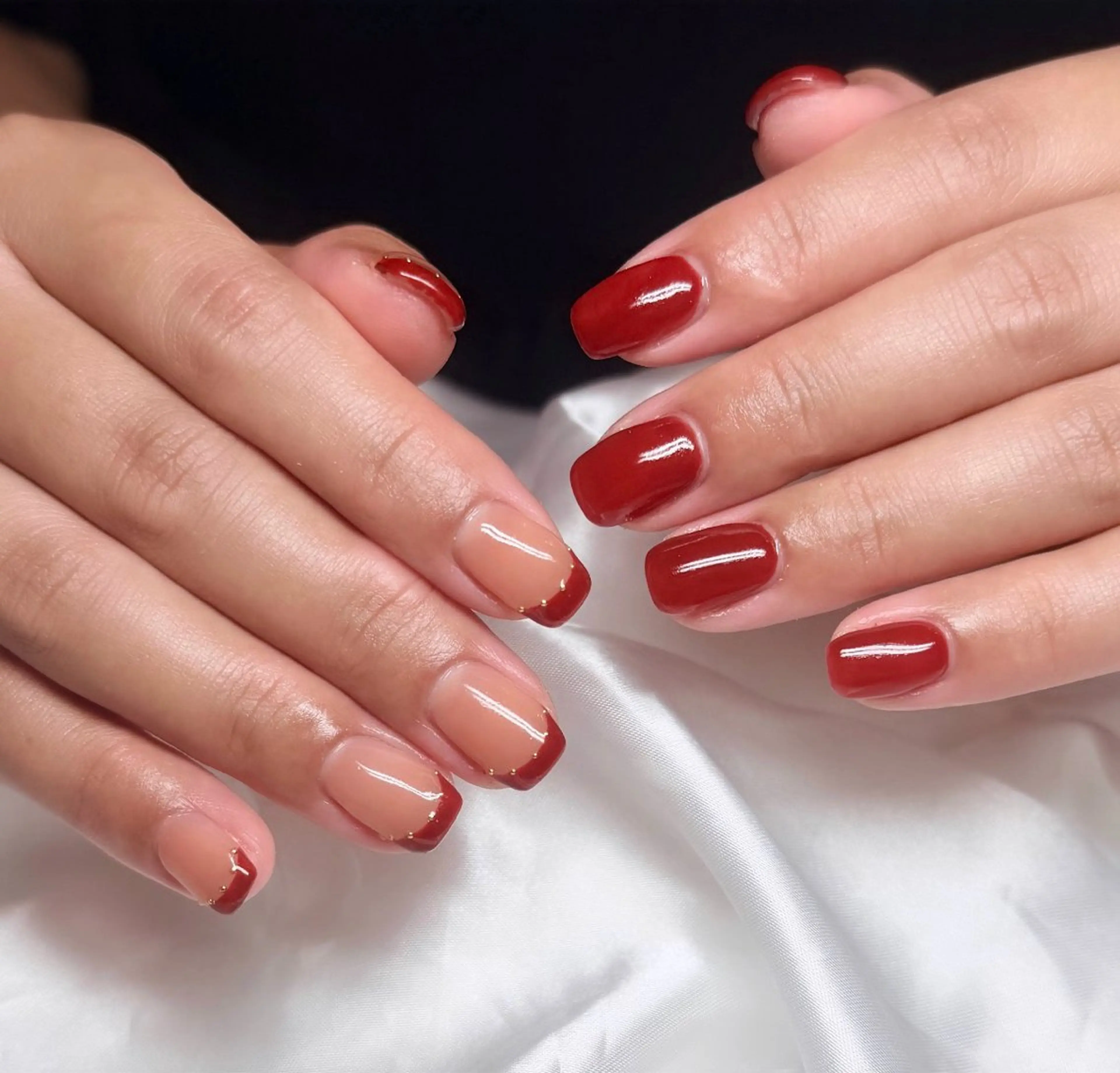 ネイル フレンチネイル ハンドネイル HazeGrass NAILのネイルデザイン