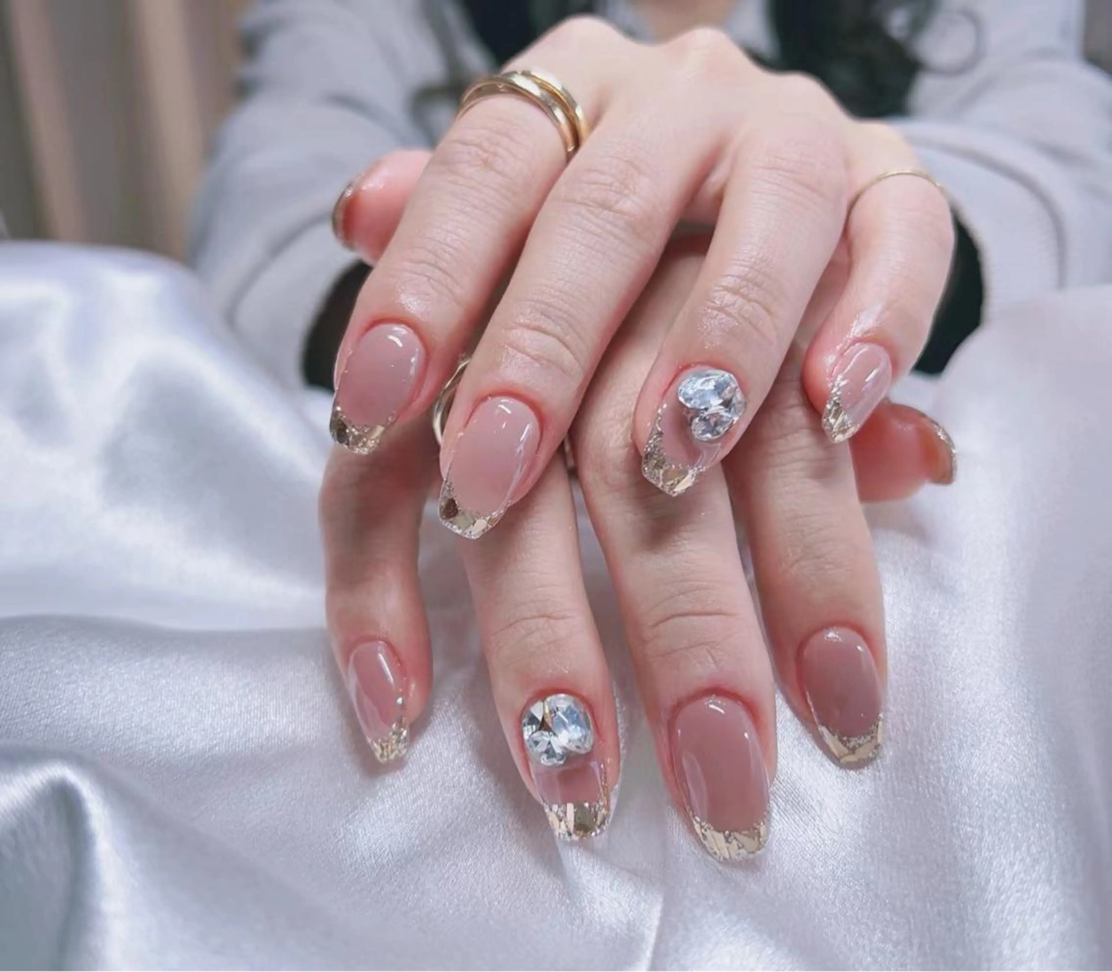 ネイル クリアネイル 長さ出し フットネイル フレンチネイル 氷ネイル・うるうるネイル Moana Nail 長さだし専門店のネイルデザイン