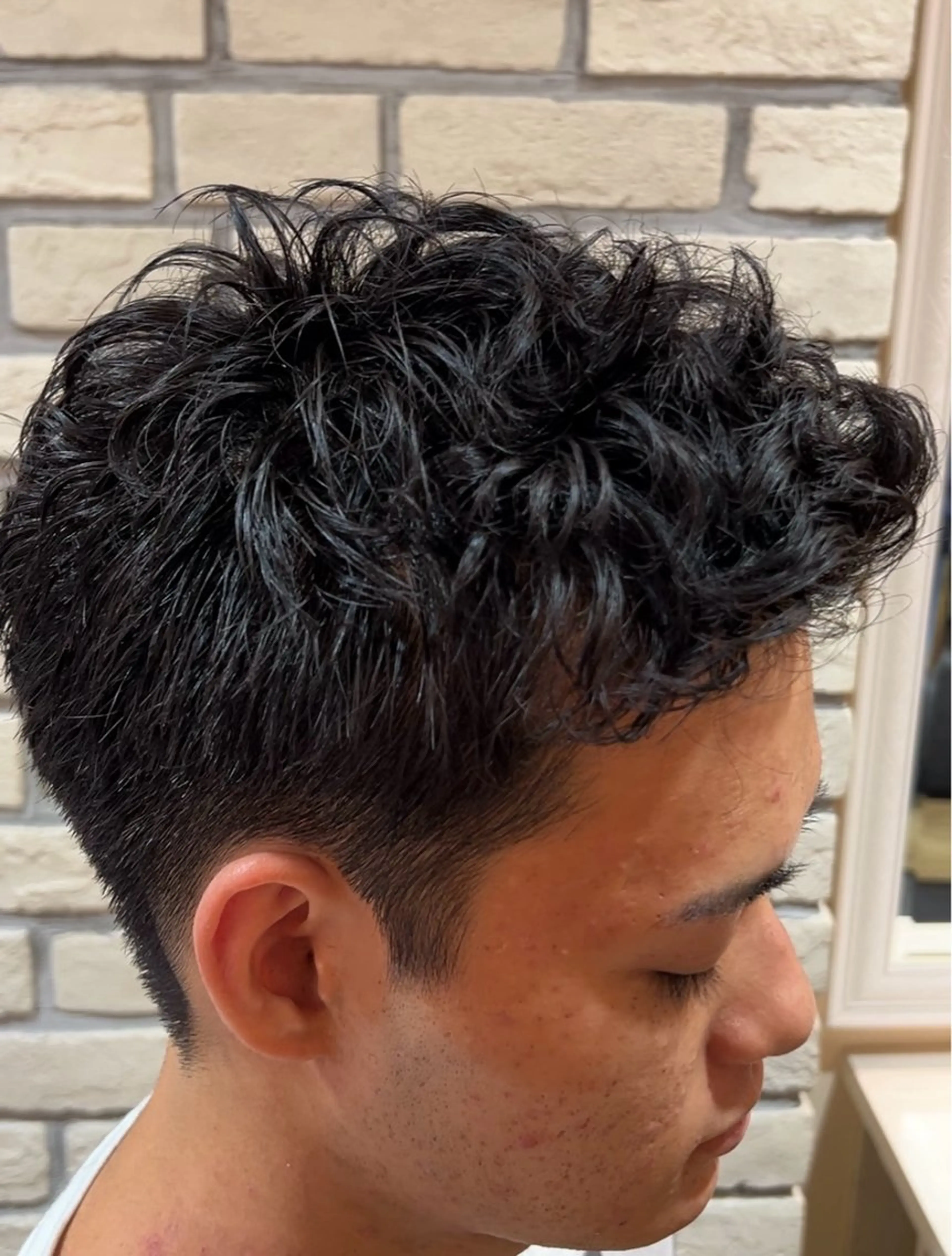 ショート パーマ メンズ カット パーマ ✂️ゲンキ メンズパーマ✂️のヘアスタイル