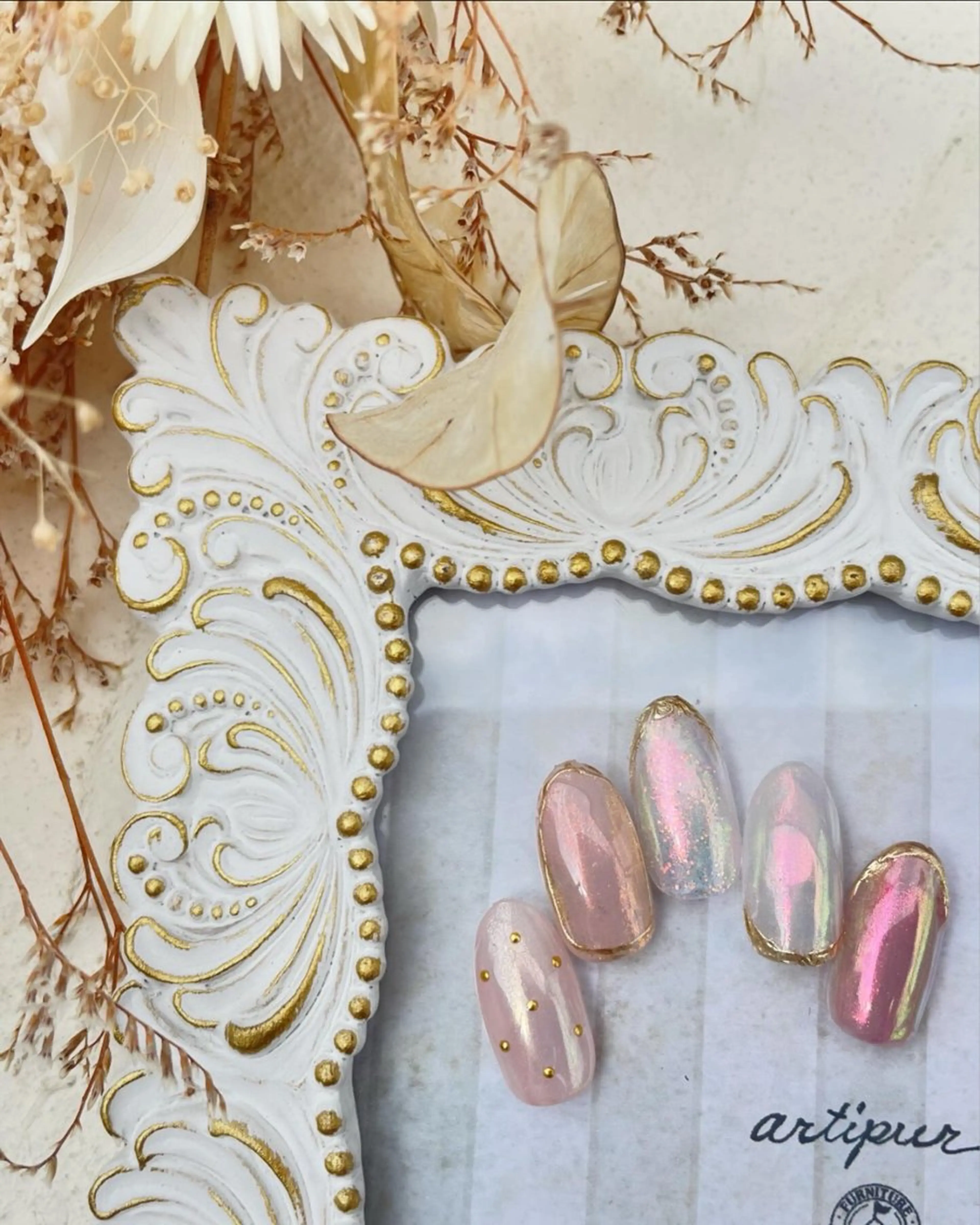 何度でも使えるオーダーメイドのネイルチップ(デザイン)♪の写真