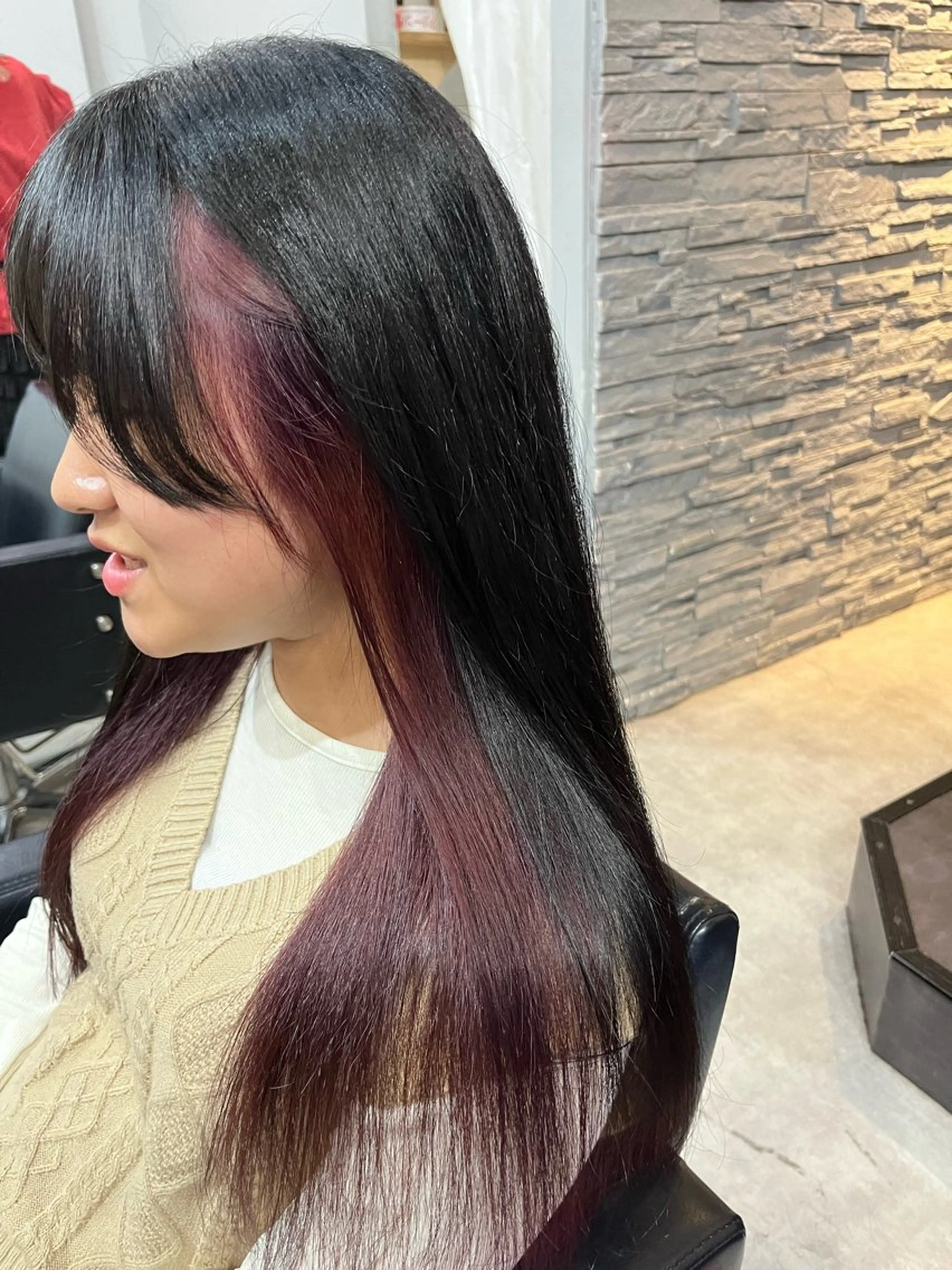 ロング カラー カット ヘアカラー トリートメント ヘアセット 🎀透明感 カラー🎀ミズキのヘアスタイル