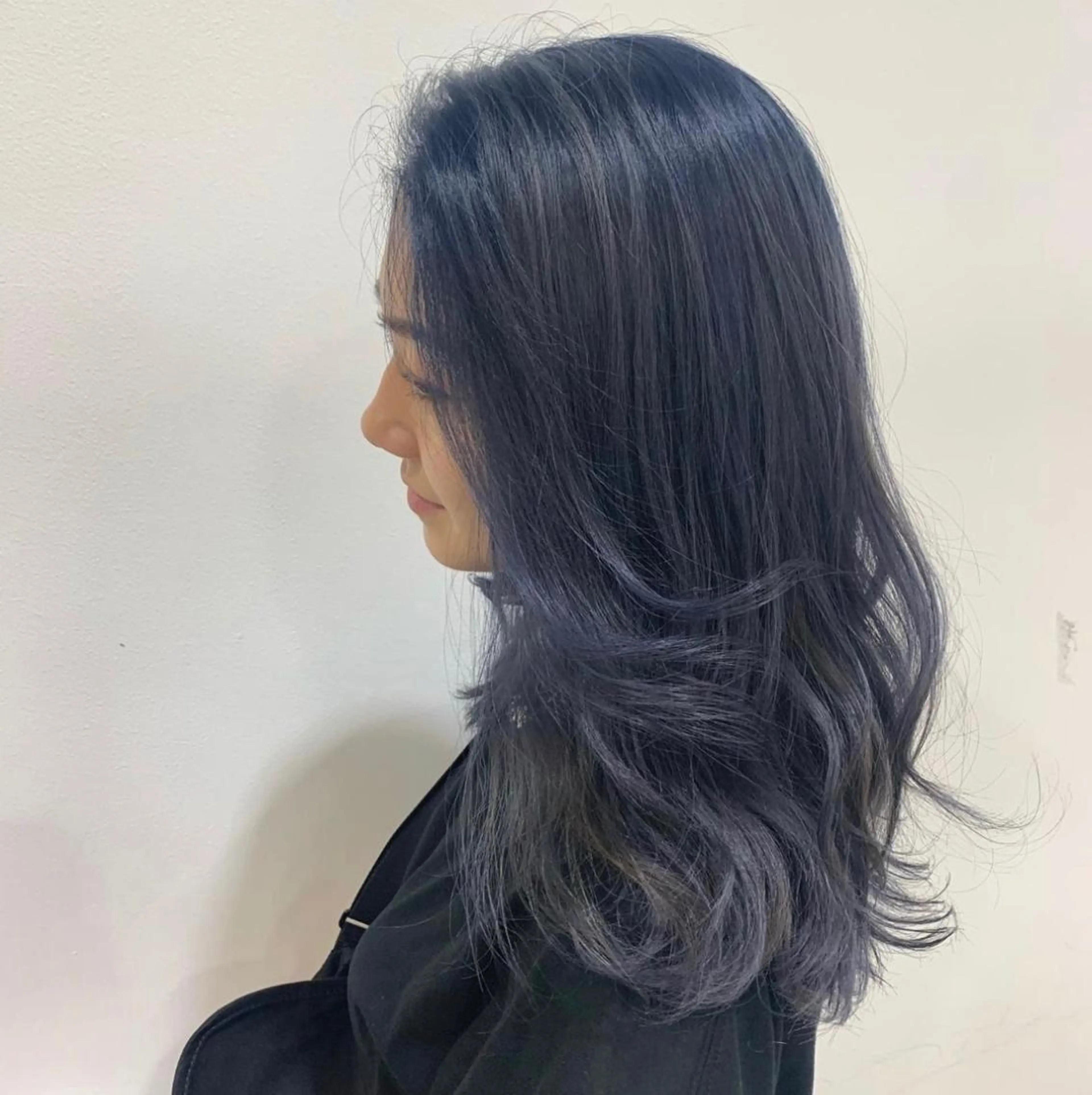 ミディアム ダウンパーマ🇰🇷 毛流れパーマ【かな】のヘアスタイル