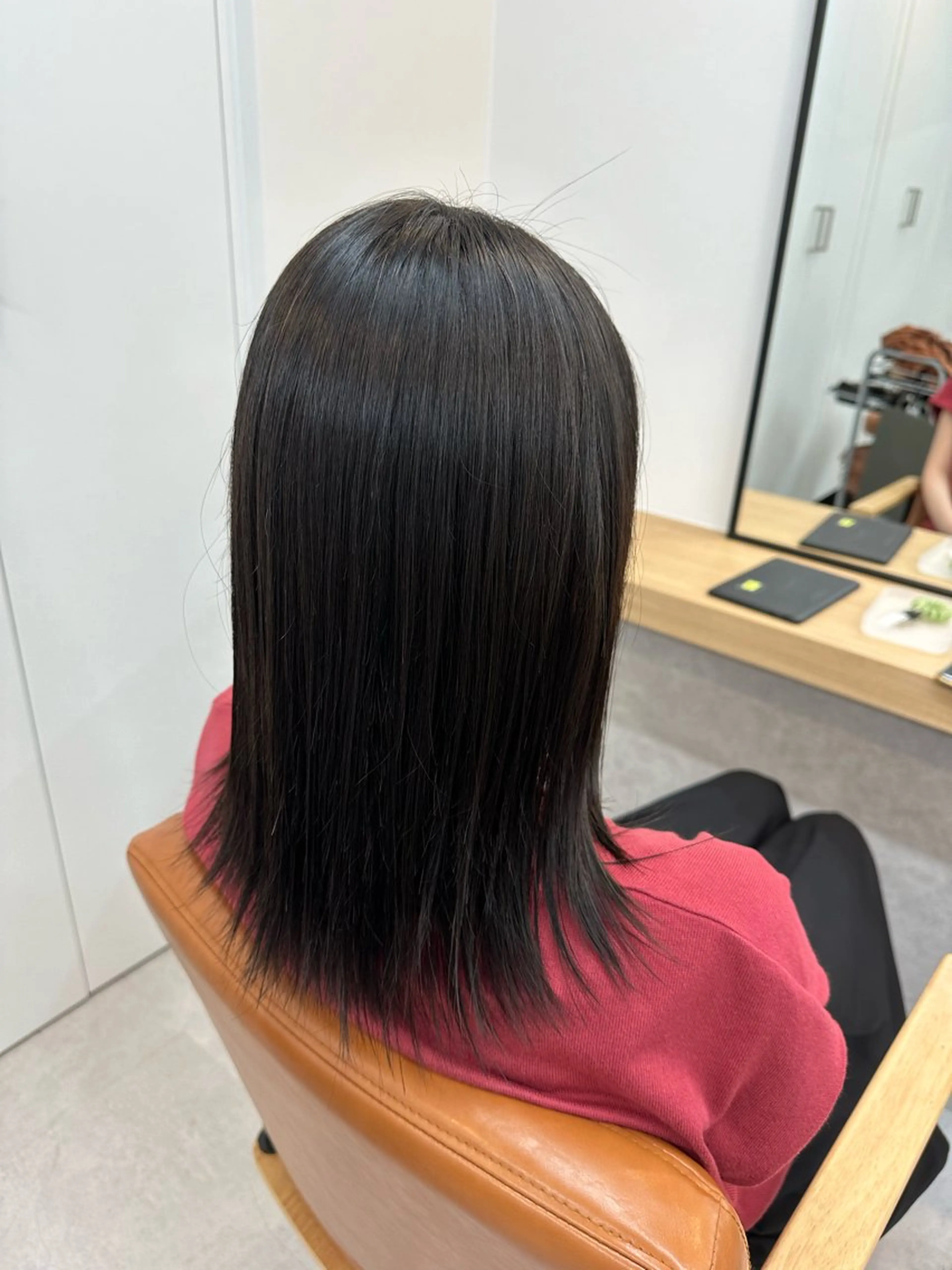 ミディアム 縮毛矯正 グランジュ京橋店所属・石田 頌のヘアスタイル