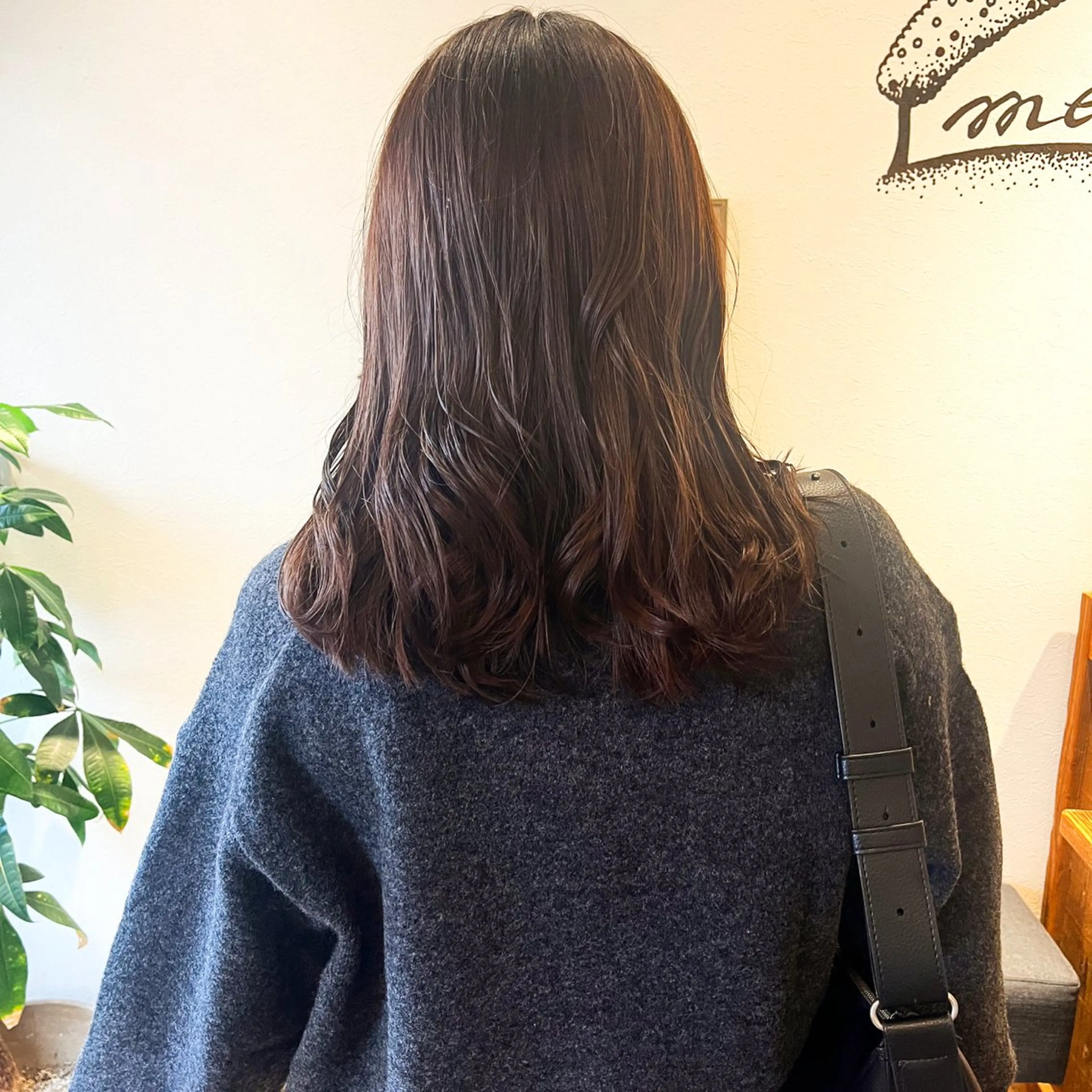 セミロング カラー ベージュカラー ブリーチ 透明感カラー ブリーチなしカラー カット ヘアカラー トリートメント 上品な暖色/丸みボブ Chie🪷のヘアスタイル