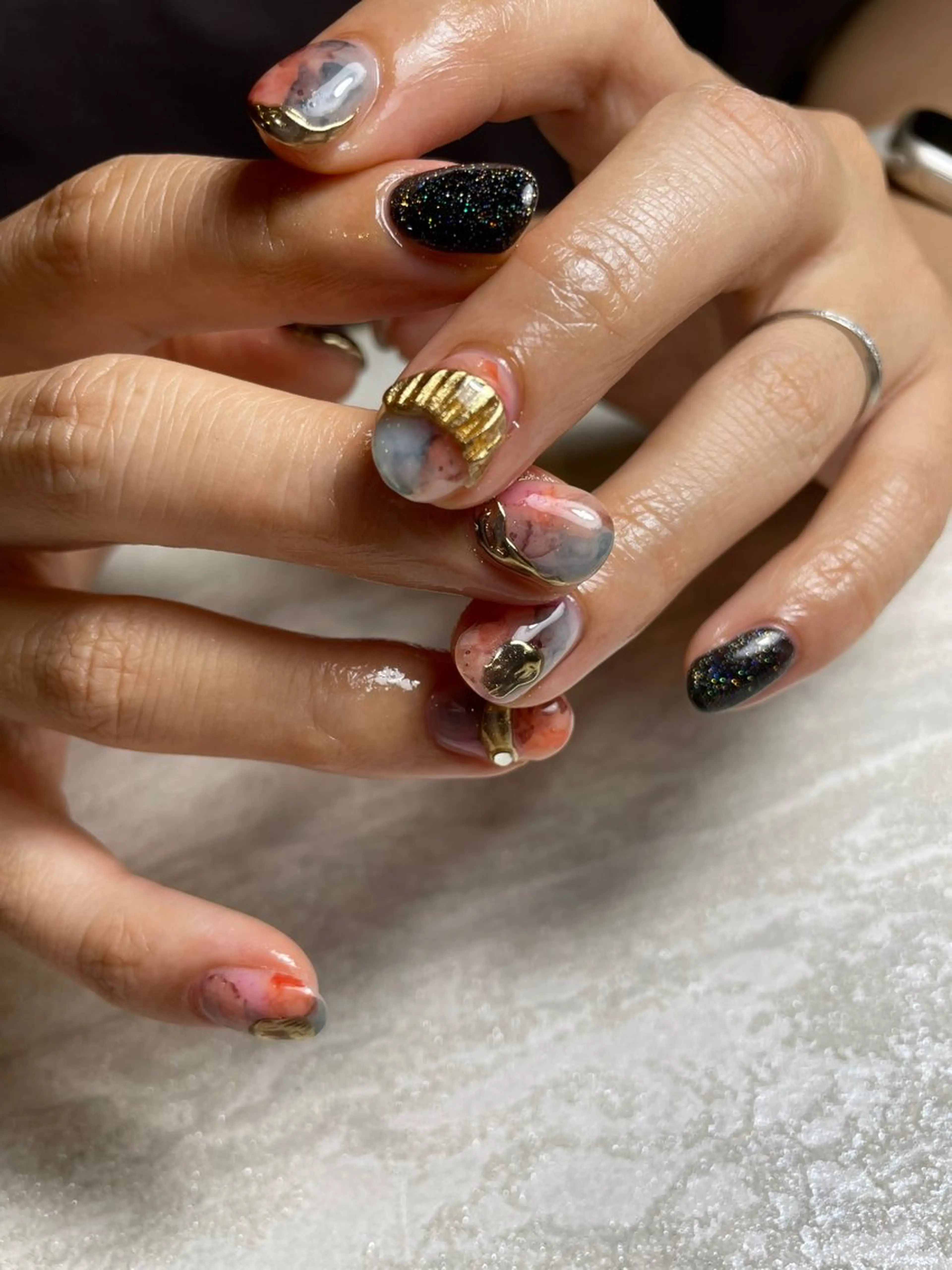 ネイル ニュアンスネイル ハンドネイル G's  nail所属・横浜本郷台駅 《G's nail》のネイルデザイン
