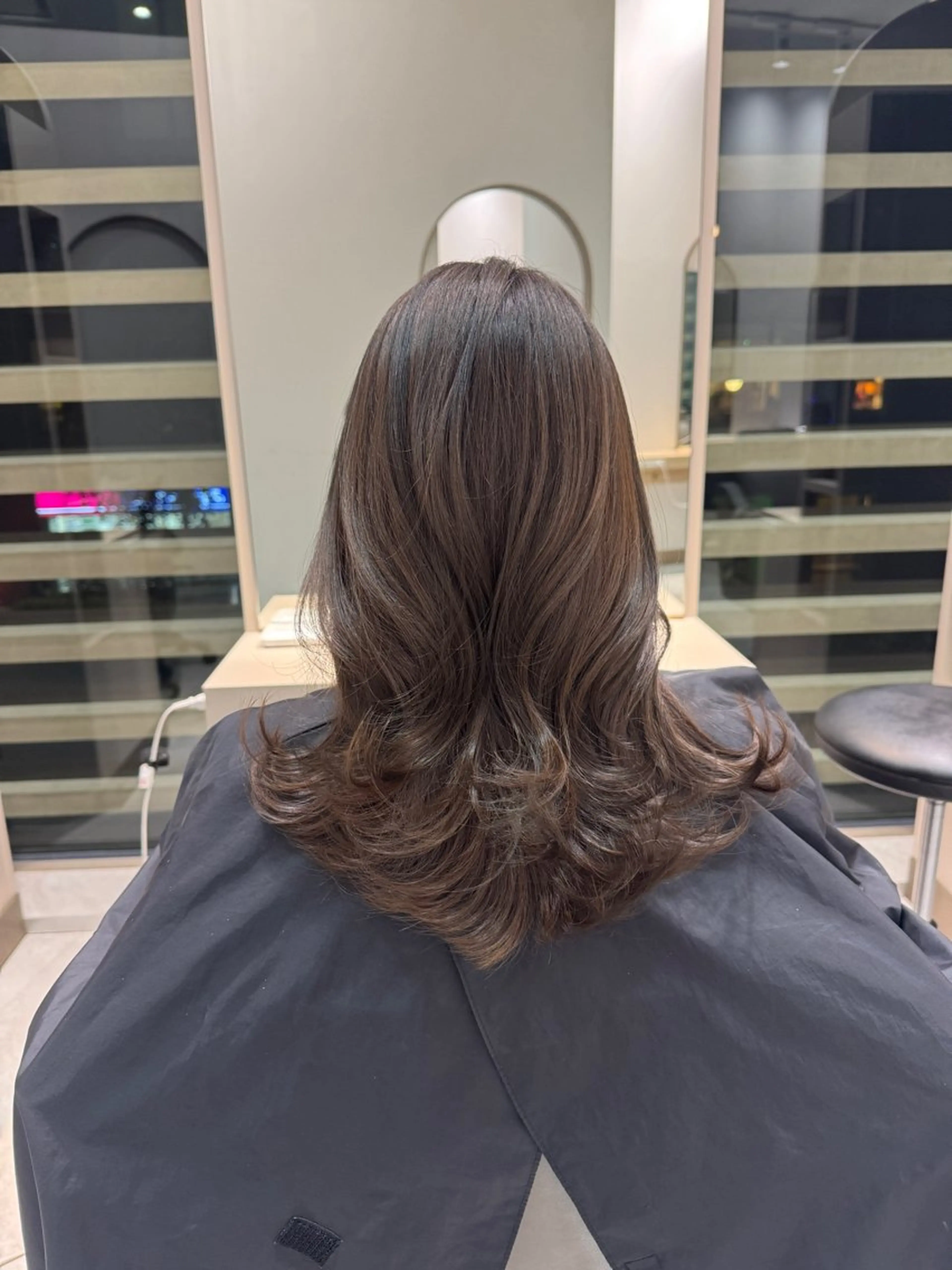 ミディアム ヘアカラー トリートメント COALL nex the salon所属・透明感カラー ふうか 渋谷のヘアスタイル