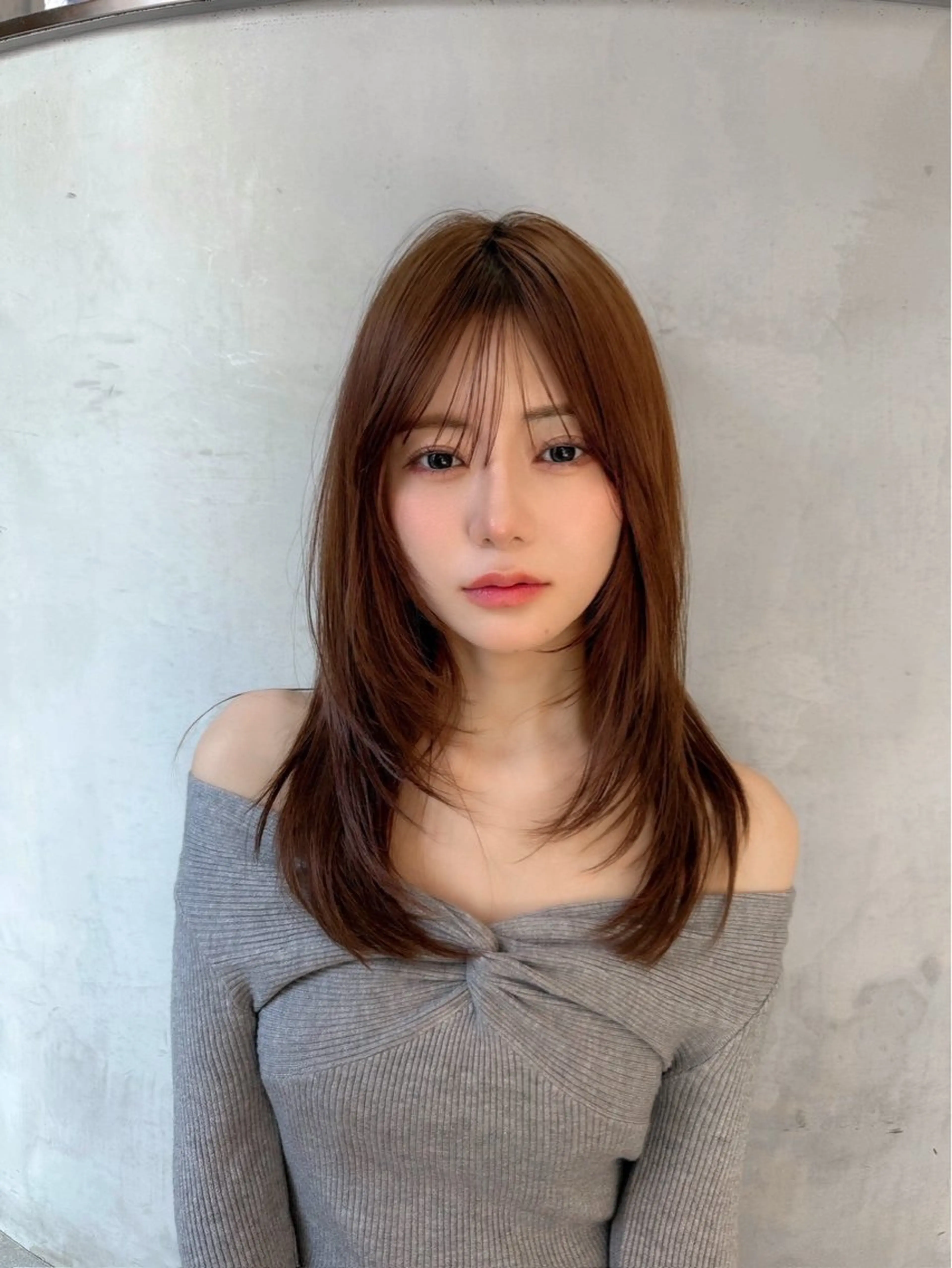 ミディアム 韓国風ヘア レイヤーカット 小顔カット カット ヘアカラー トリートメント ヘッドスパ 遠藤大雅 ショート /ボブ/髪質改善🌈のヘアスタイル