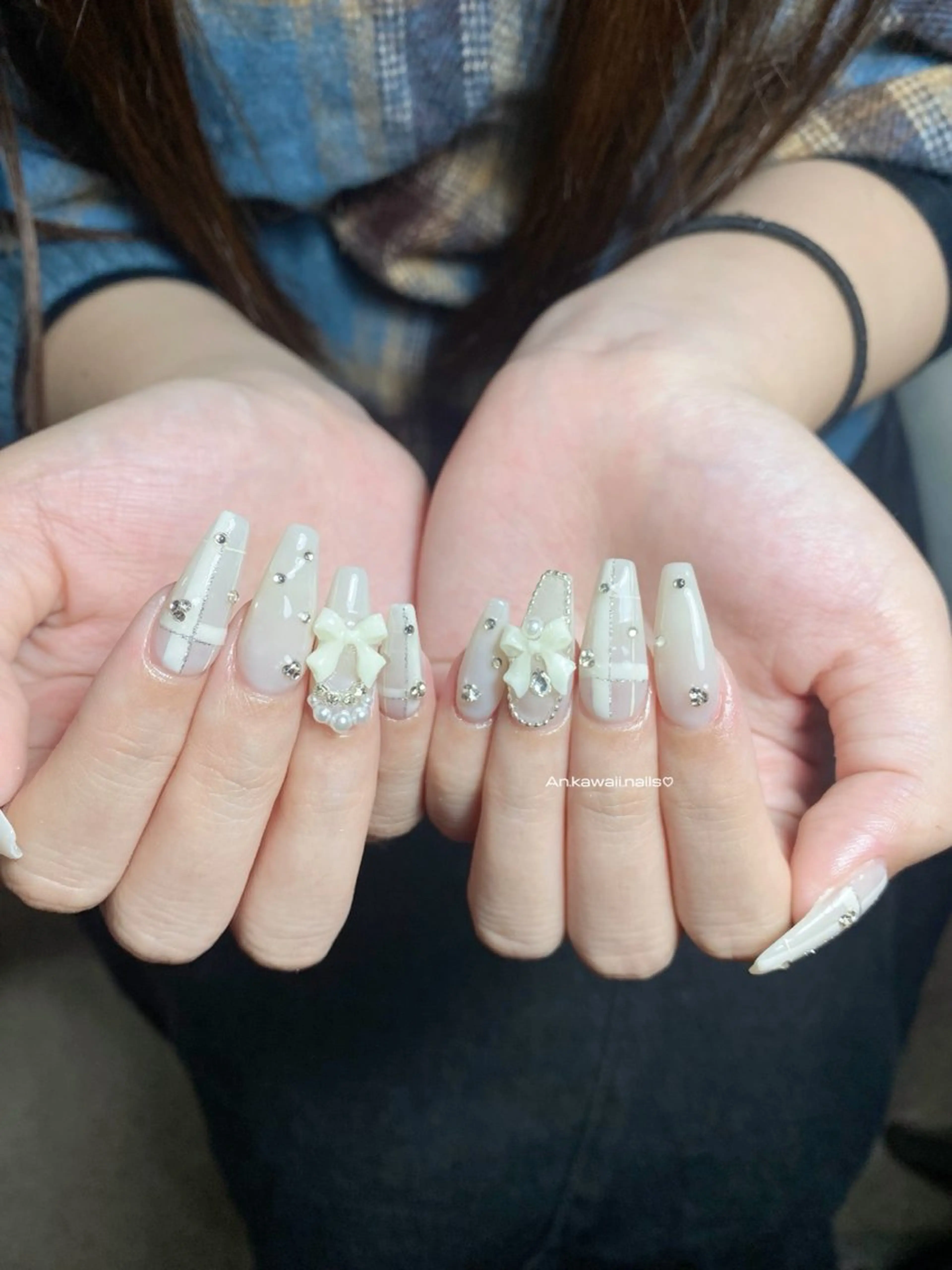 ネイル 韓国ネイル ワンホンネイル Kawaii _Nailのネイルデザイン