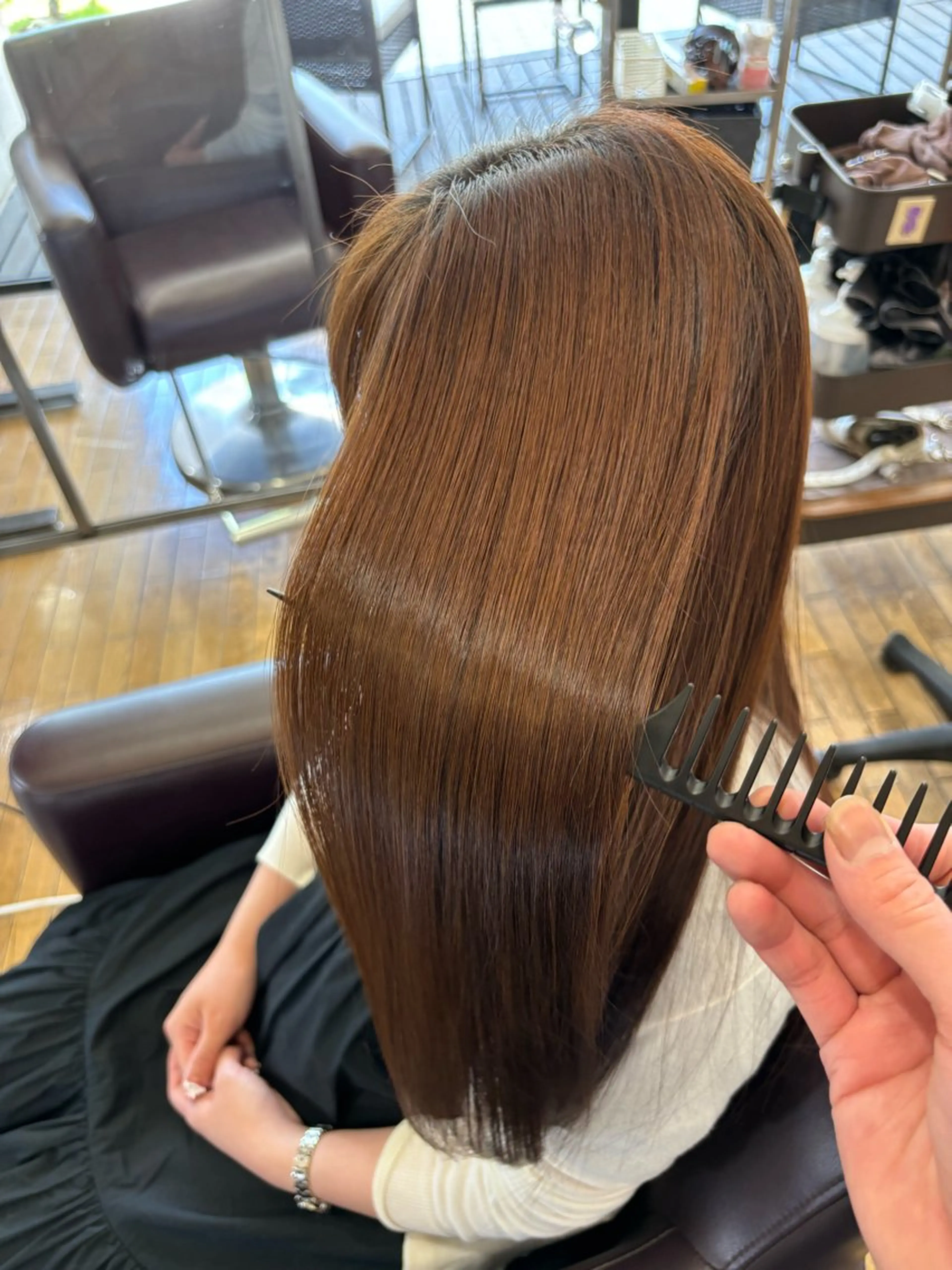 ヘアカラー トリートメント ラピスキーズ 古橋のヘアスタイル