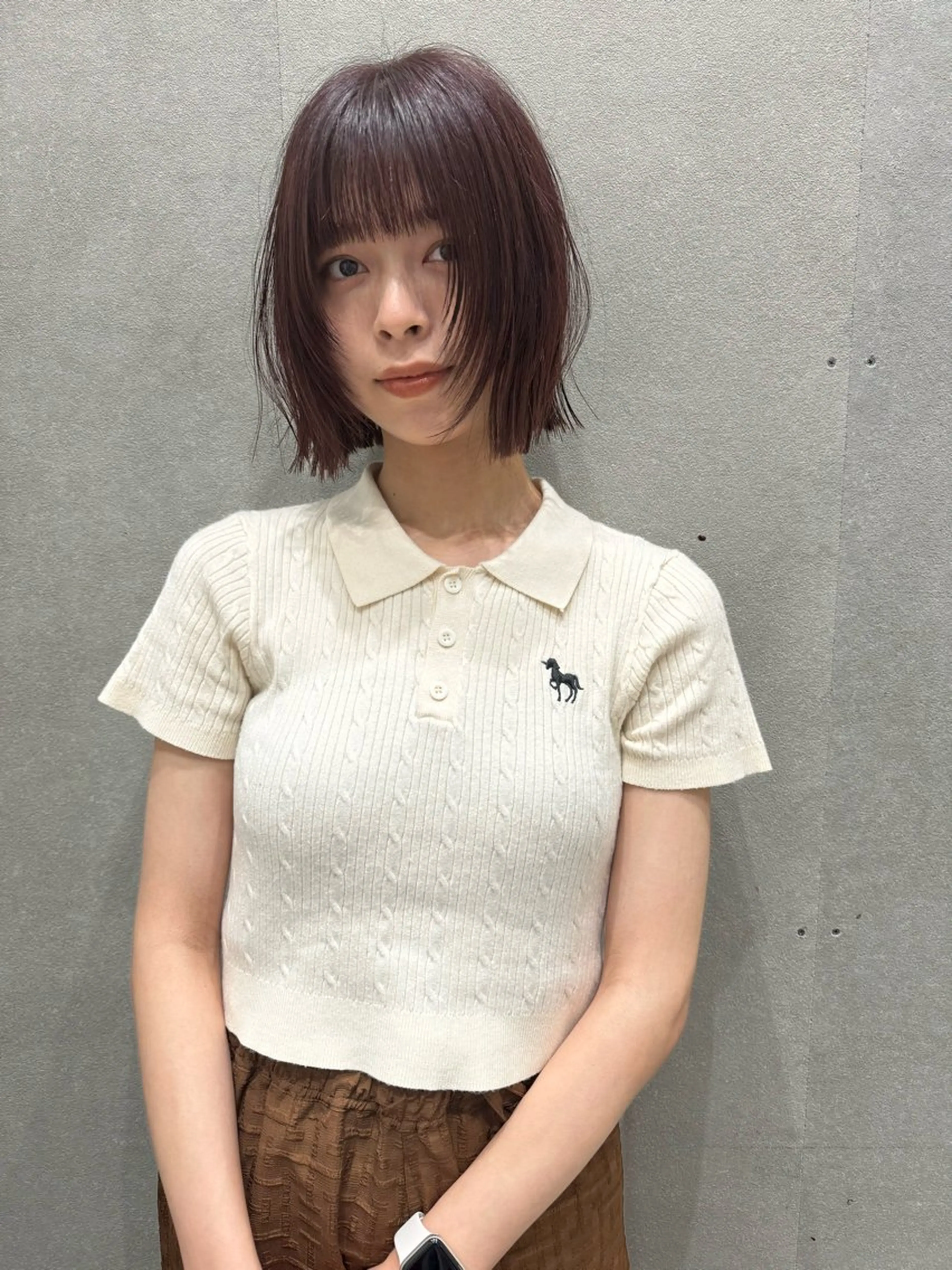 ショート カラー 透明感カラー ボブ カット ヘアカラー センスをお届けします 大谷将生INFPのヘアスタイル