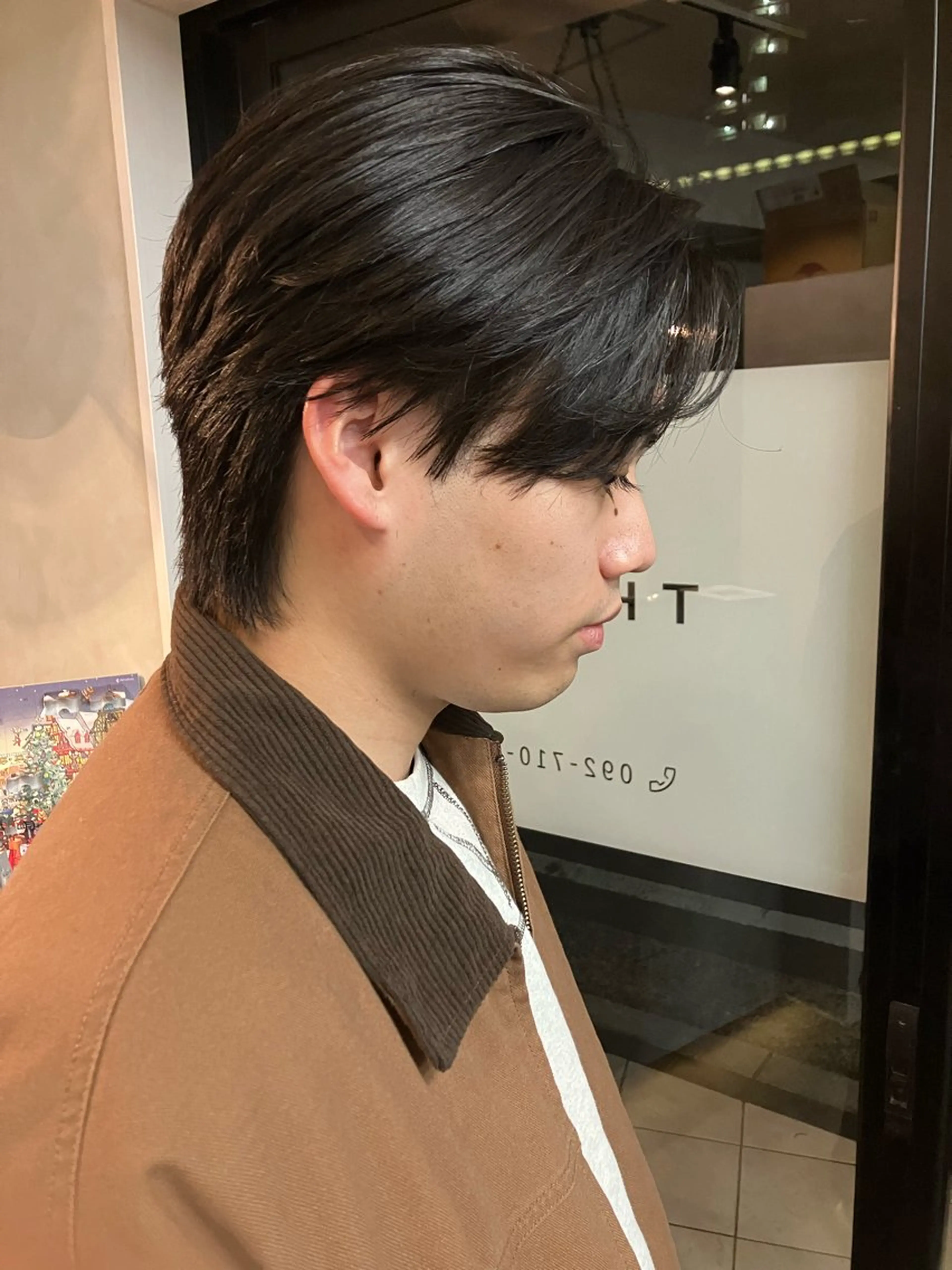 ショート メンズ カット ヘッドスパ センターパート メンズカット町田佑人のヘアスタイル