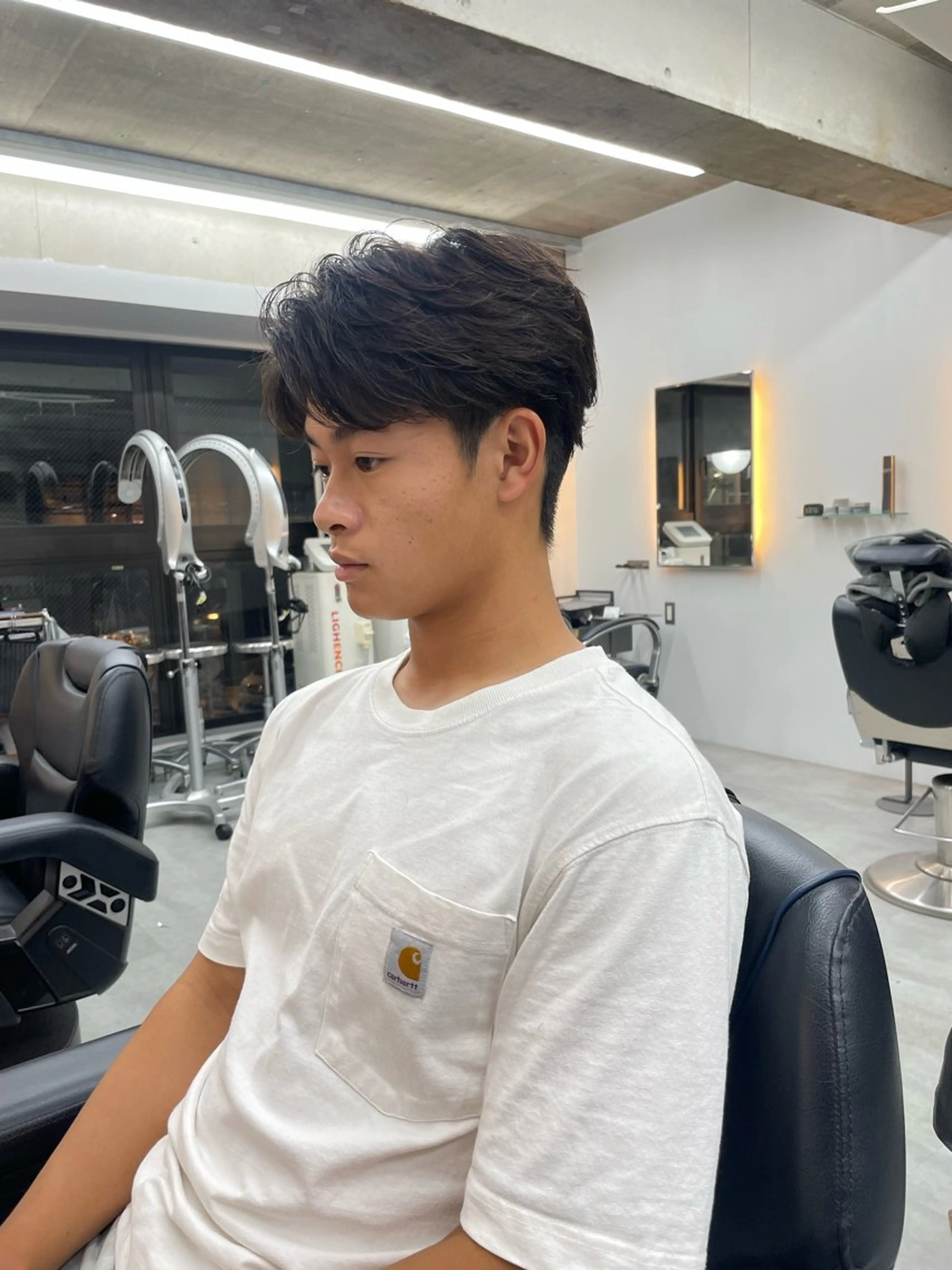 パーマ メンズ 西山 剛のヘアスタイル