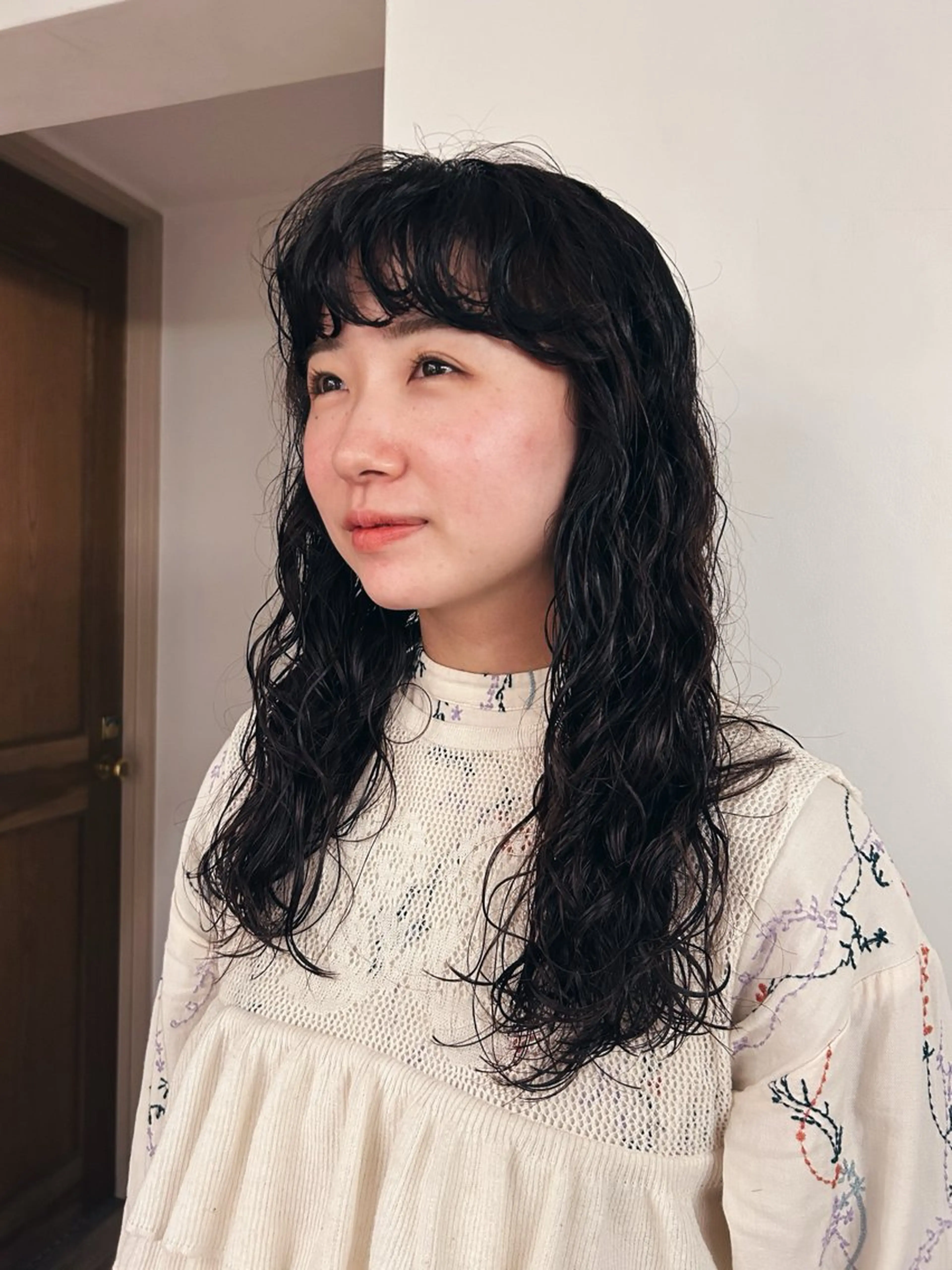 ロング カット ヘアカラー パーマ トリートメント 似合わせパーマ 🌼カンナのヘアスタイル