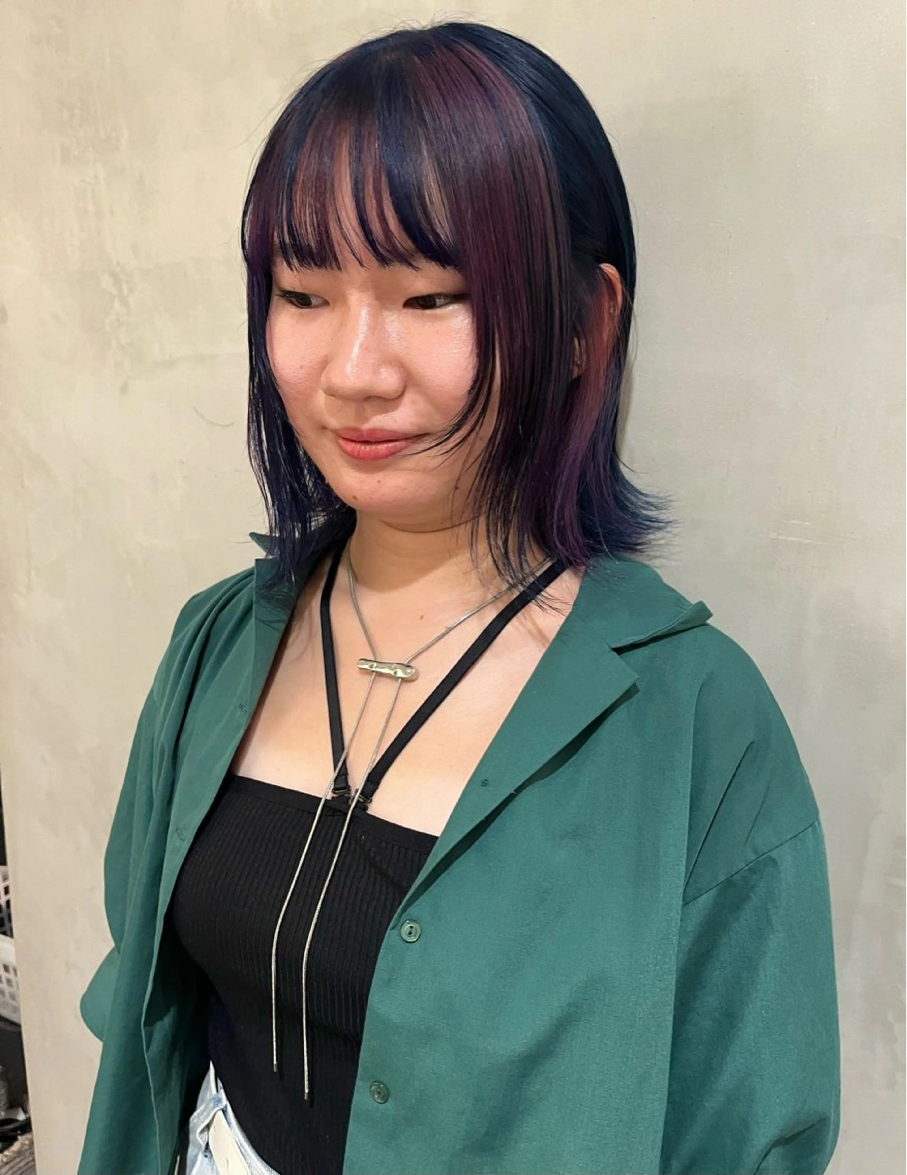 ショート カラー ネイビーカラー ピンクカラー ヘアカラー トリートメント 暖色/姫カット🎀 オタク特化🎀ゆうなのヘアスタイル