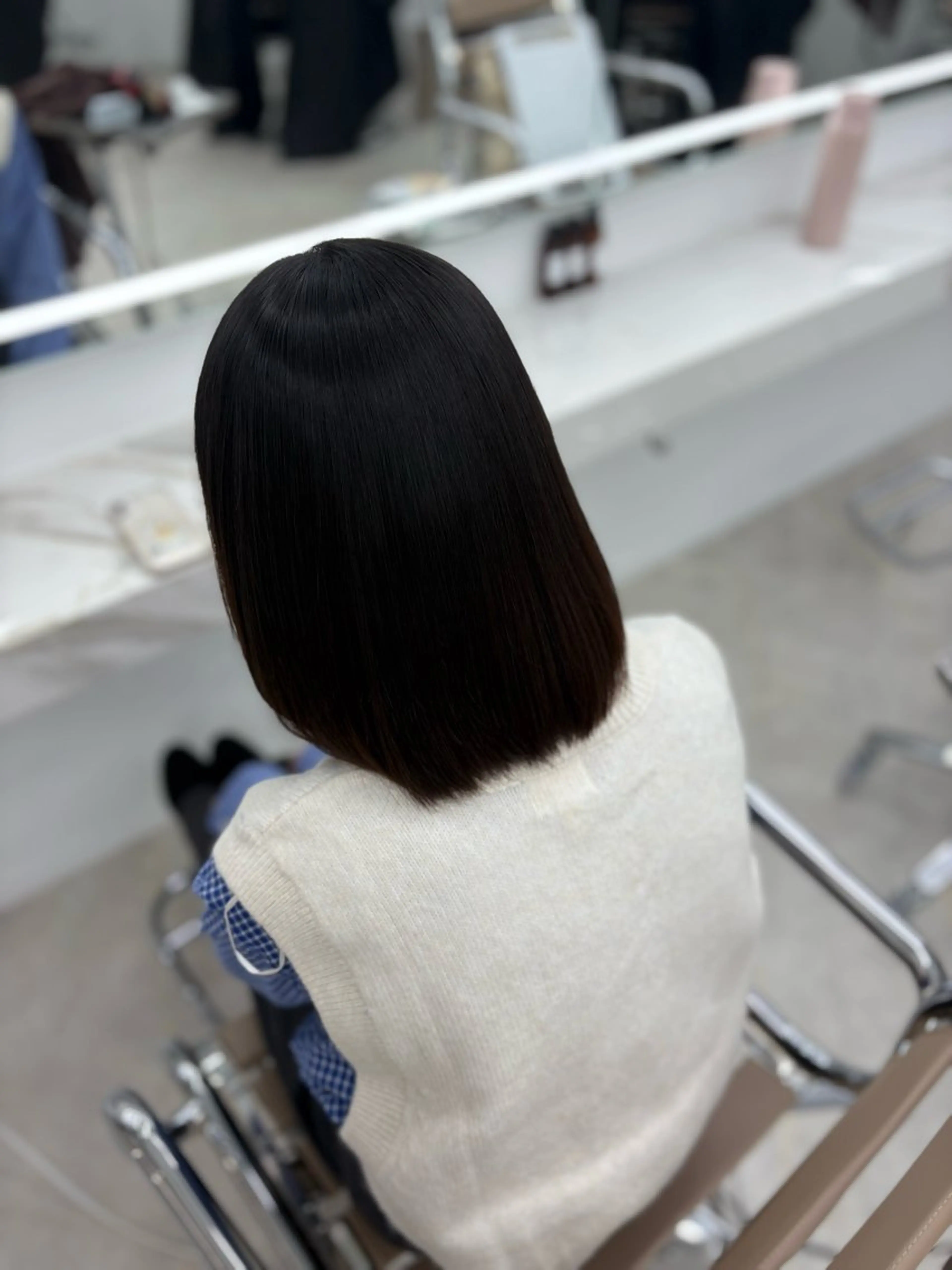 🤍 縮毛矯正 + 整えカット + 5stepトリートメント ⟡.·の写真