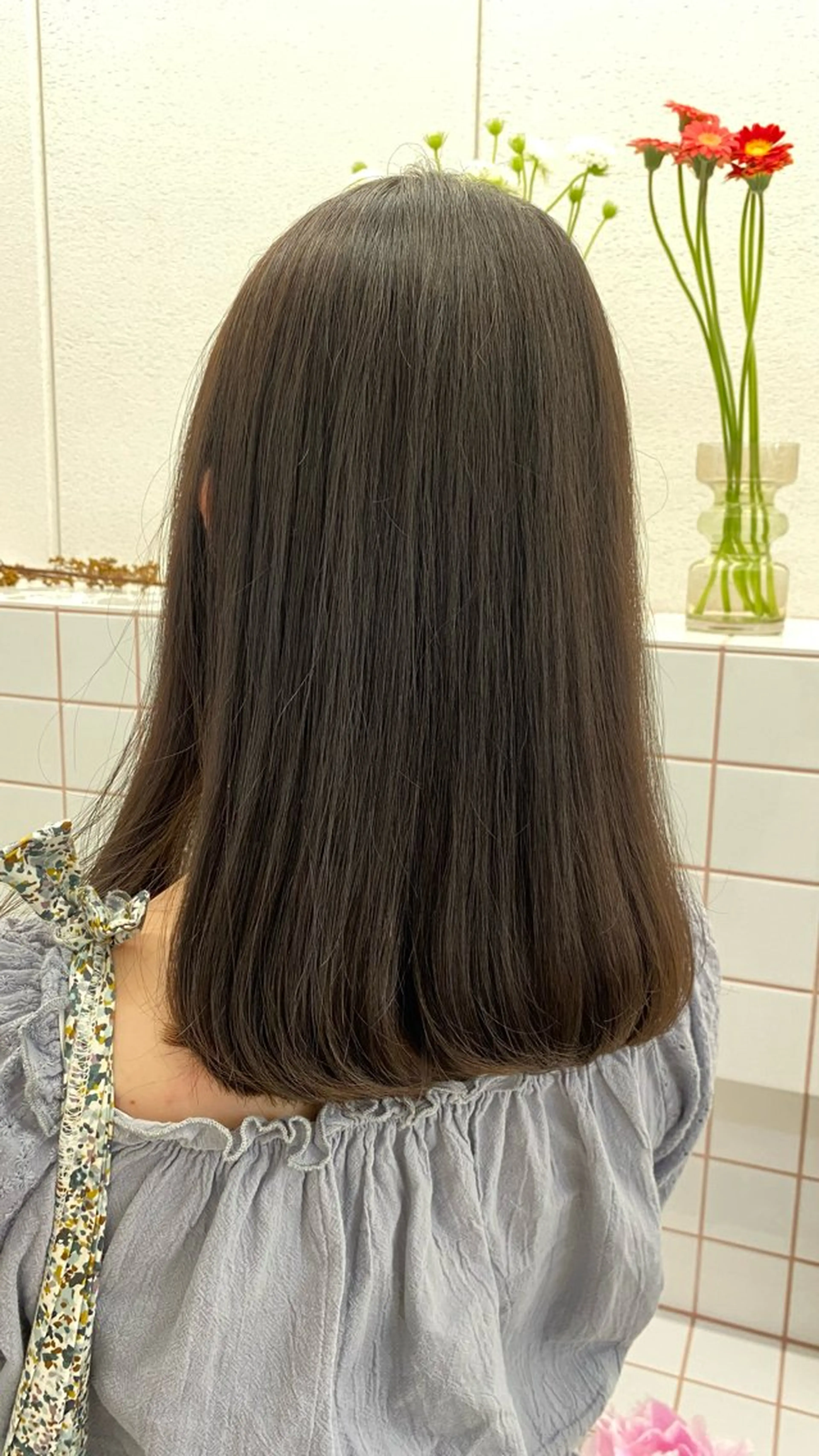 ミディアム カット ヘアカラー トリートメント 🌻花屋併設🌻濱 幸帆のヘアスタイル
