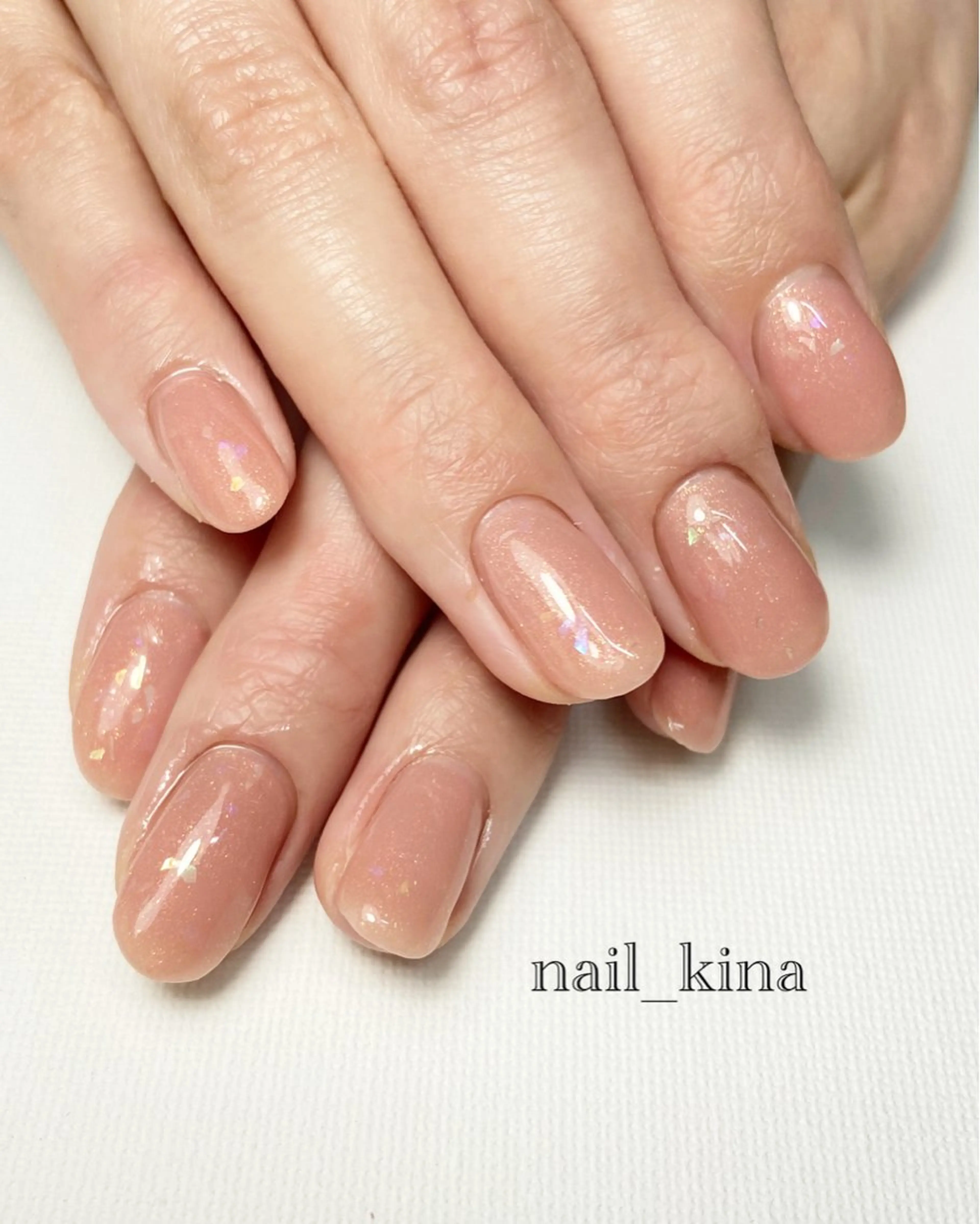 ネイル オフィスネイル ワンカラーネイル ハンドネイル nail_ kinaのネイルデザイン