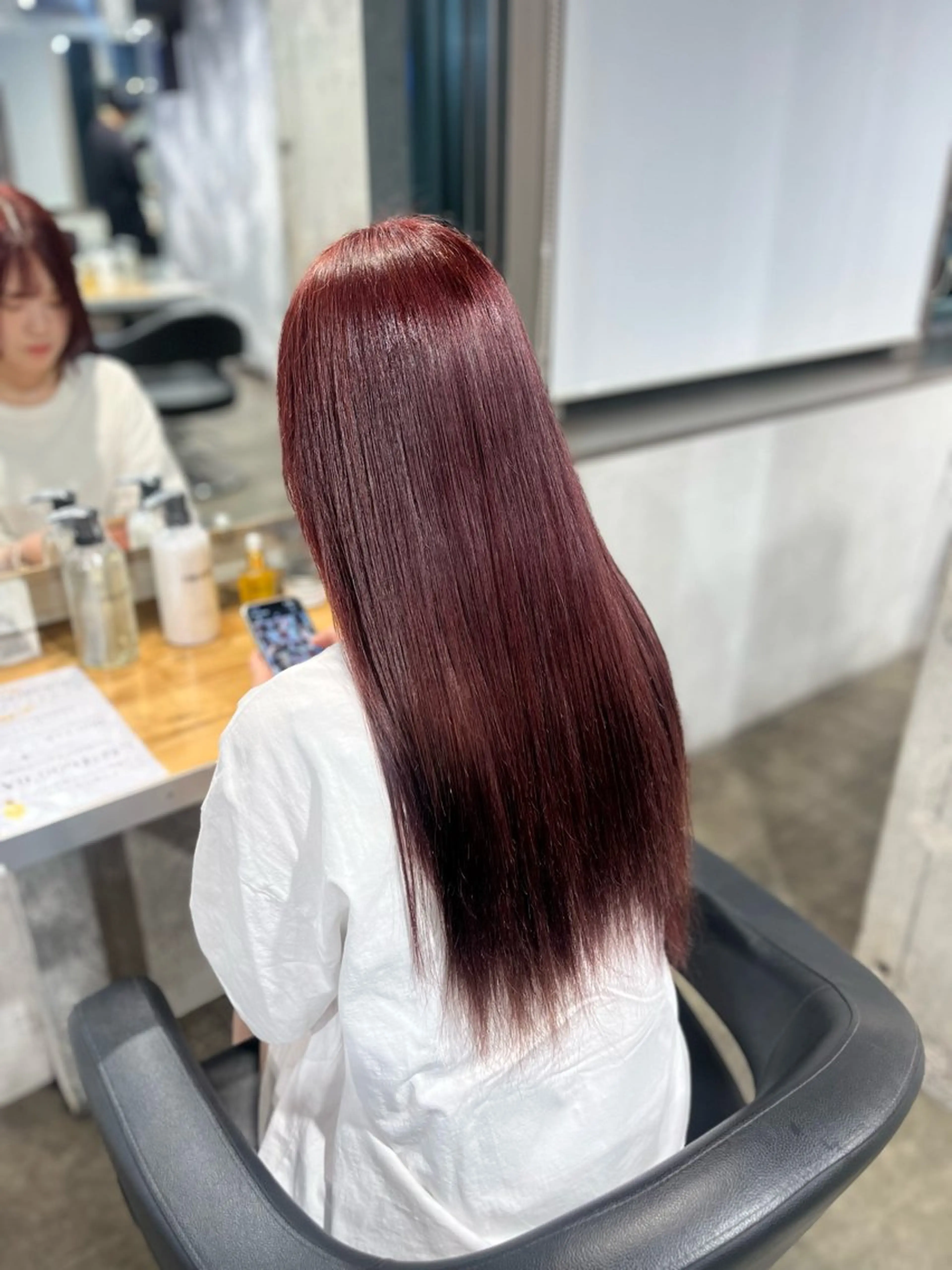 カラー ヘアカラー トリートメント ヘッドスパ ヘアセット ガーリーヘア💌トレ ンド暖色💌Yuuのヘアスタイル