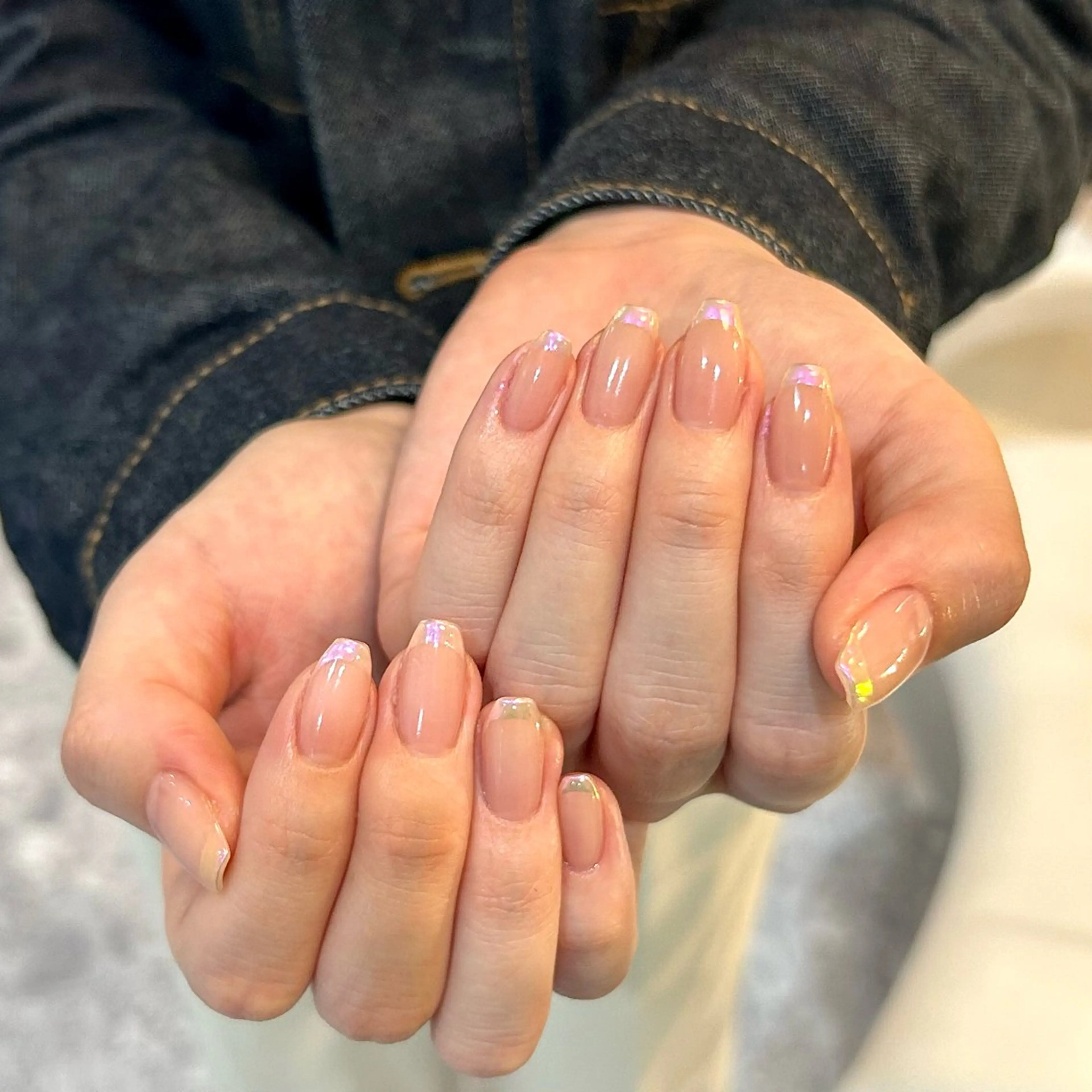 ネイル オーロラネイル Zina🌙 SHIORIのネイルデザイン