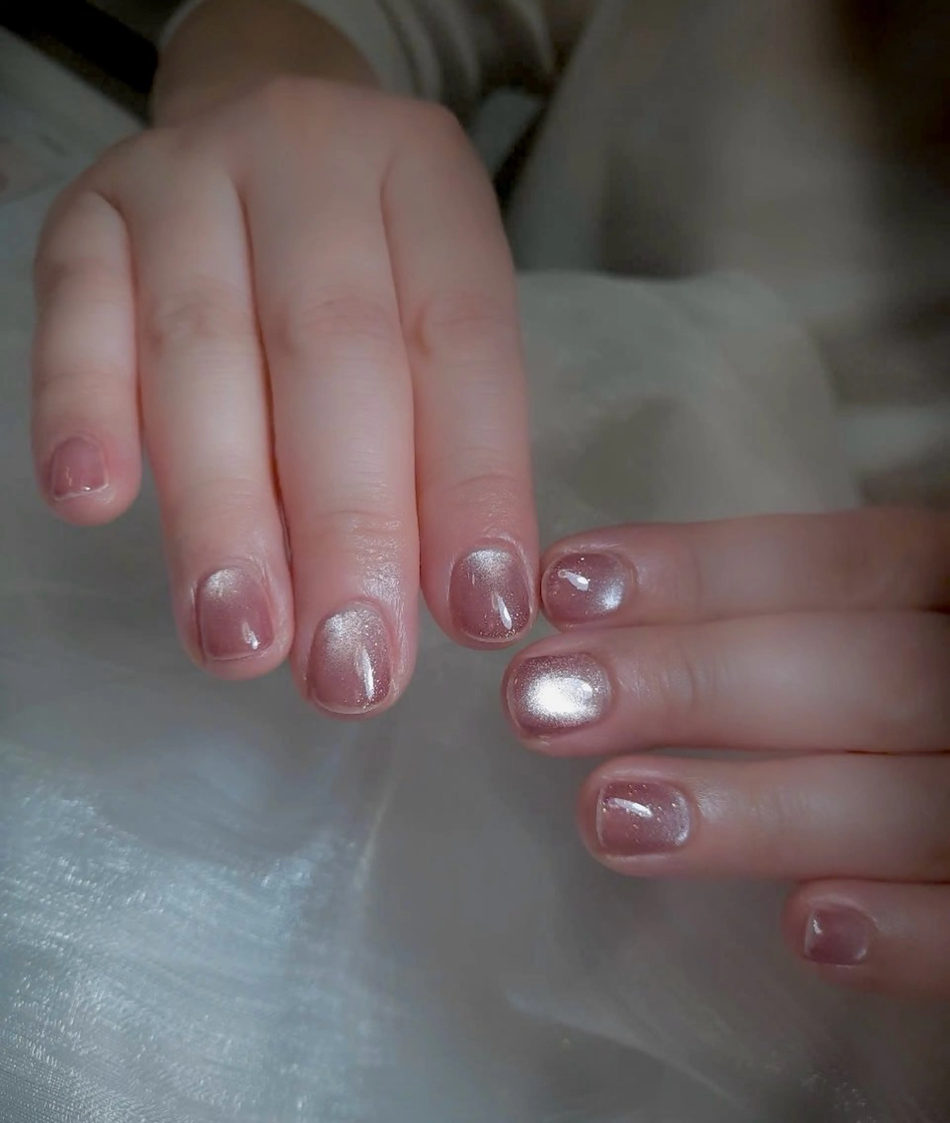 ネイル フットネイル ジェルネイル マグネットネイル 持ち込み ニュアンスネイル フットネイル Miri nail salonのネイルデザイン
