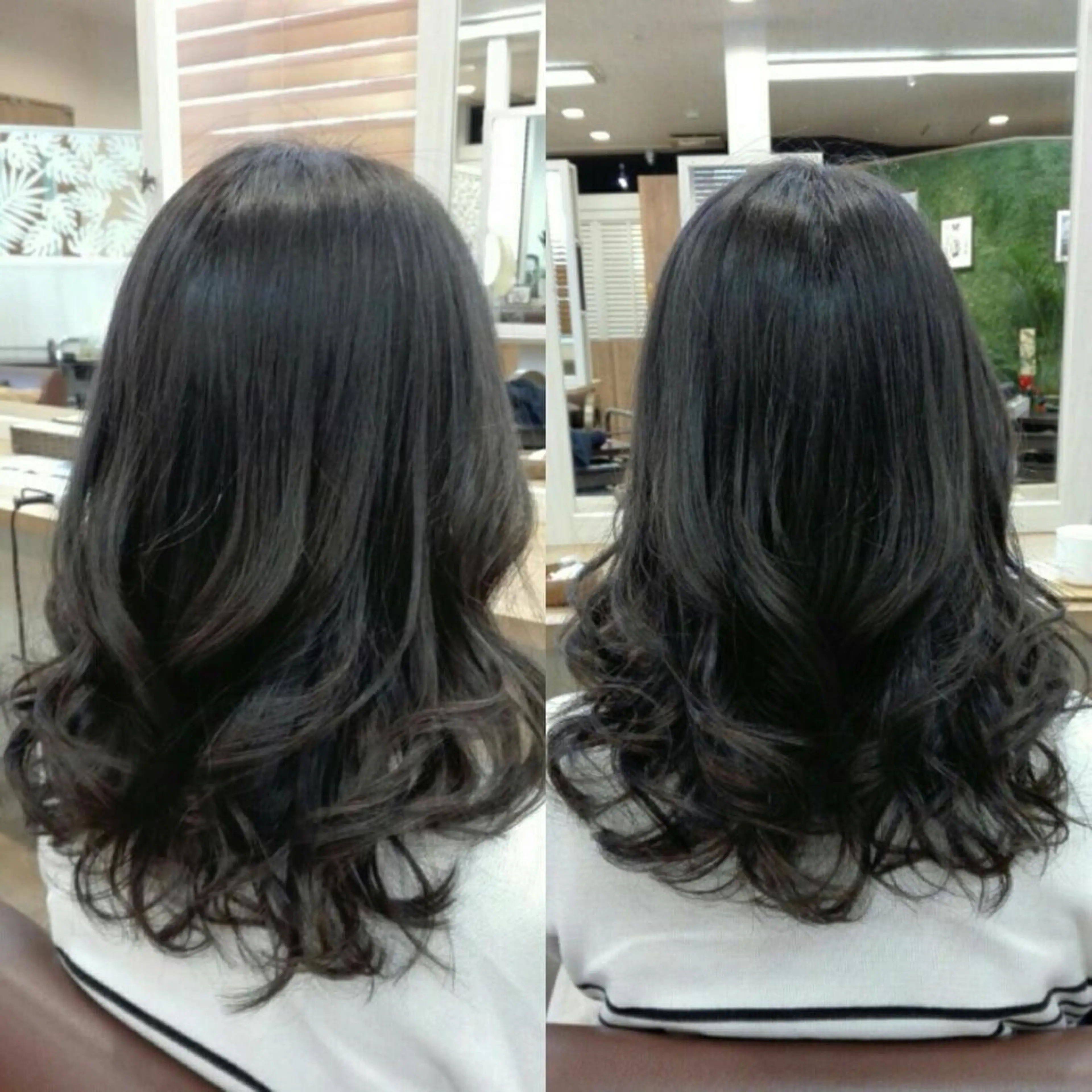 セミロング カラー パーマ ヘアアレンジ メンズ キッズ ネイル マツエク・マツパ メンズハイライト メンズインナーカラー アッシュ アッシュグレー アッシュグレージュ Beauty&Relaxation MEGUMI所属・MEGUMI megumiのヘアスタイル