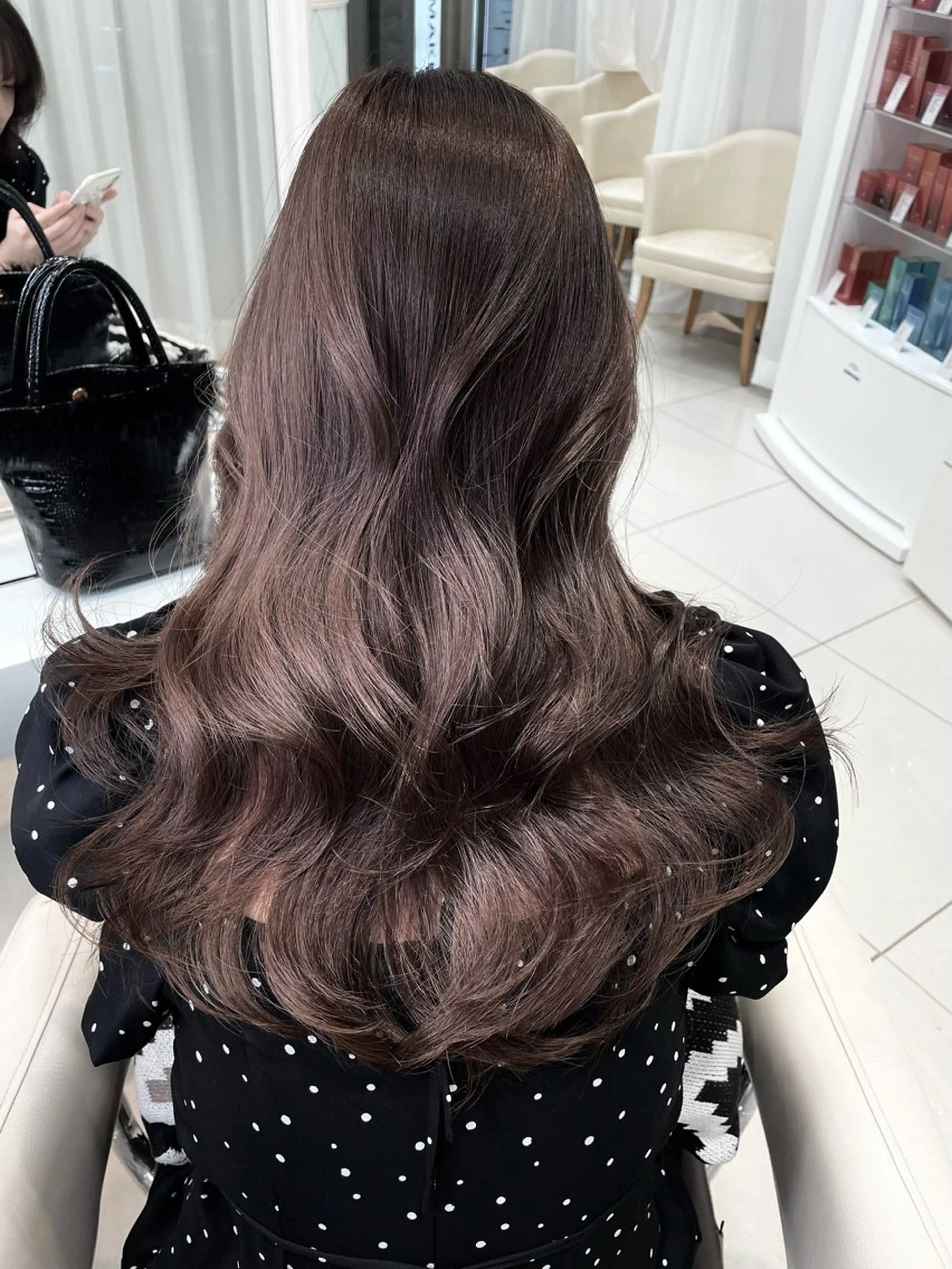 ロング カット ヘアカラー トリートメント 💗ブリーチなし 透け感💗徳井はやとのヘアスタイル