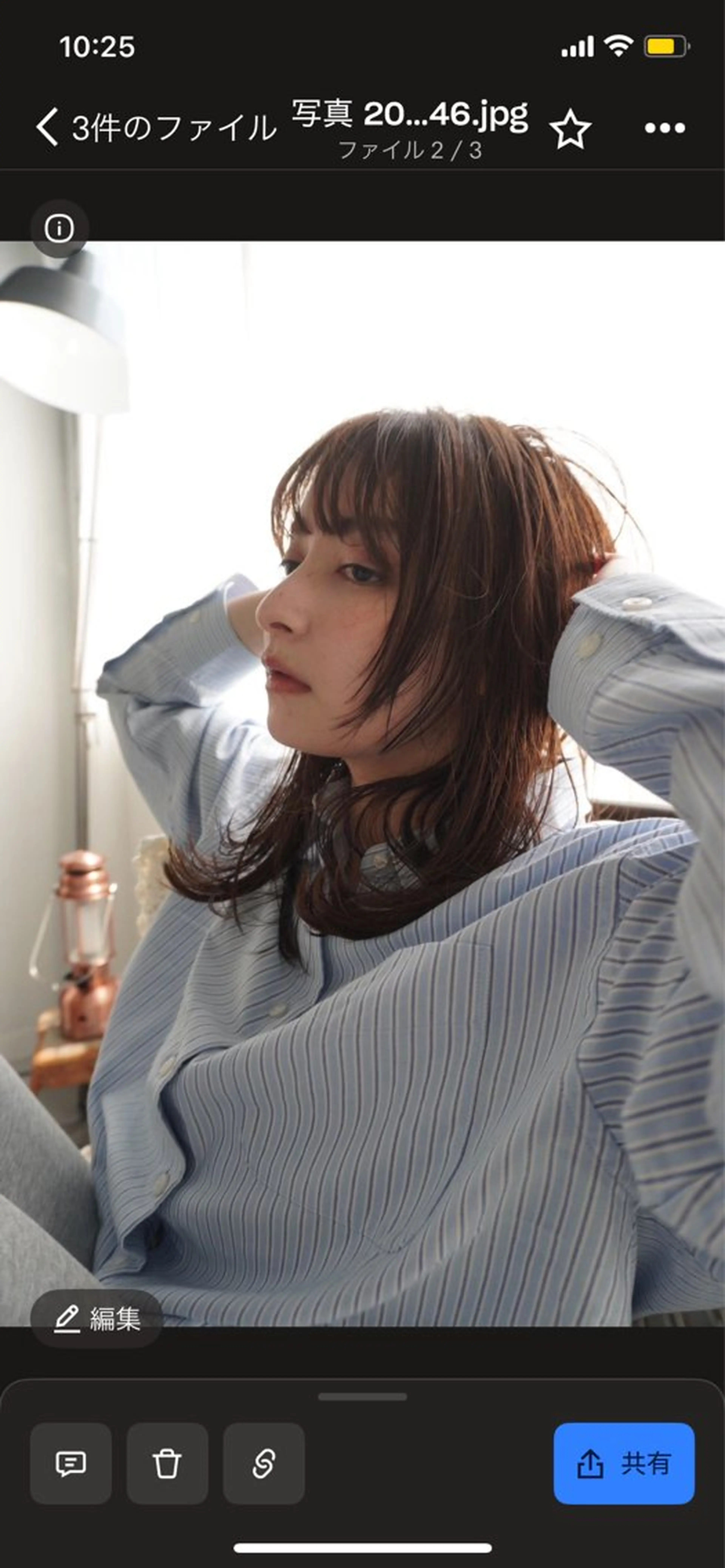 ミディアム ヘアアレンジ ひなこ / 艶カラーのヘアスタイル