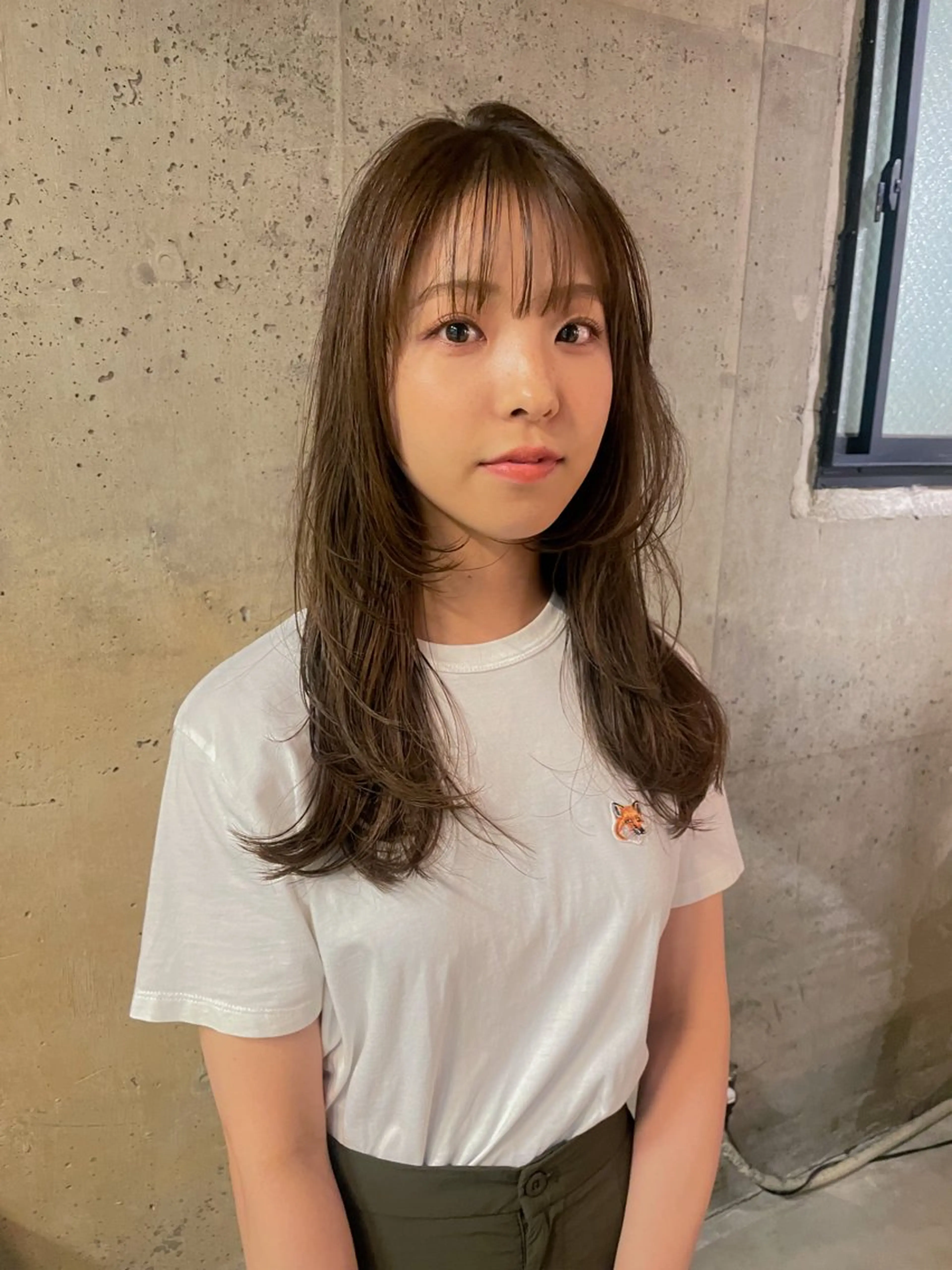 ロング カラー パーマ/レイヤー 岩山丈一郎のヘアスタイル