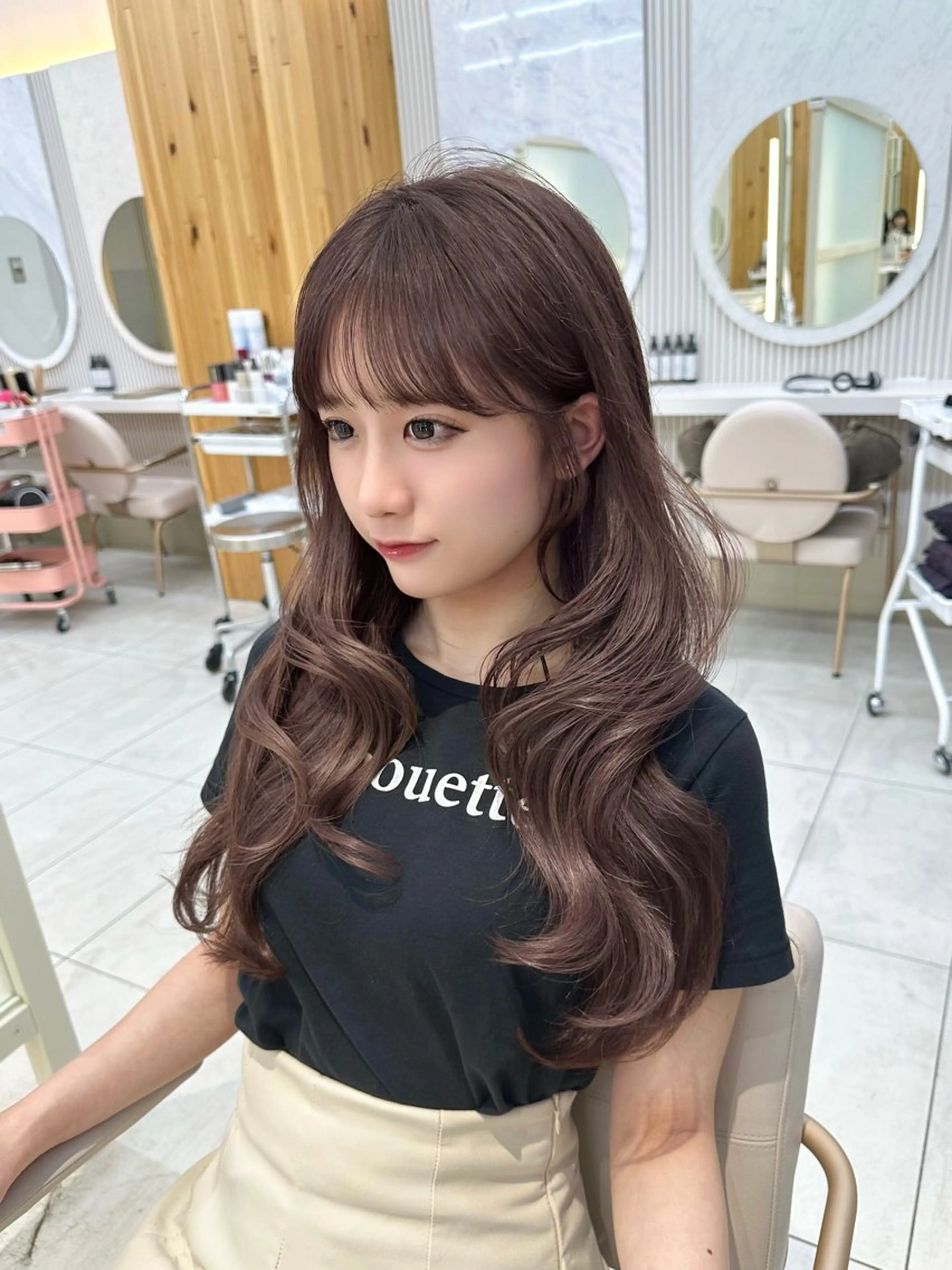 セミロング カラー カット ヘアカラー トリートメント 🇰🇷韓国風くびれ ヘア🇰🇷中村優大のヘアスタイル
