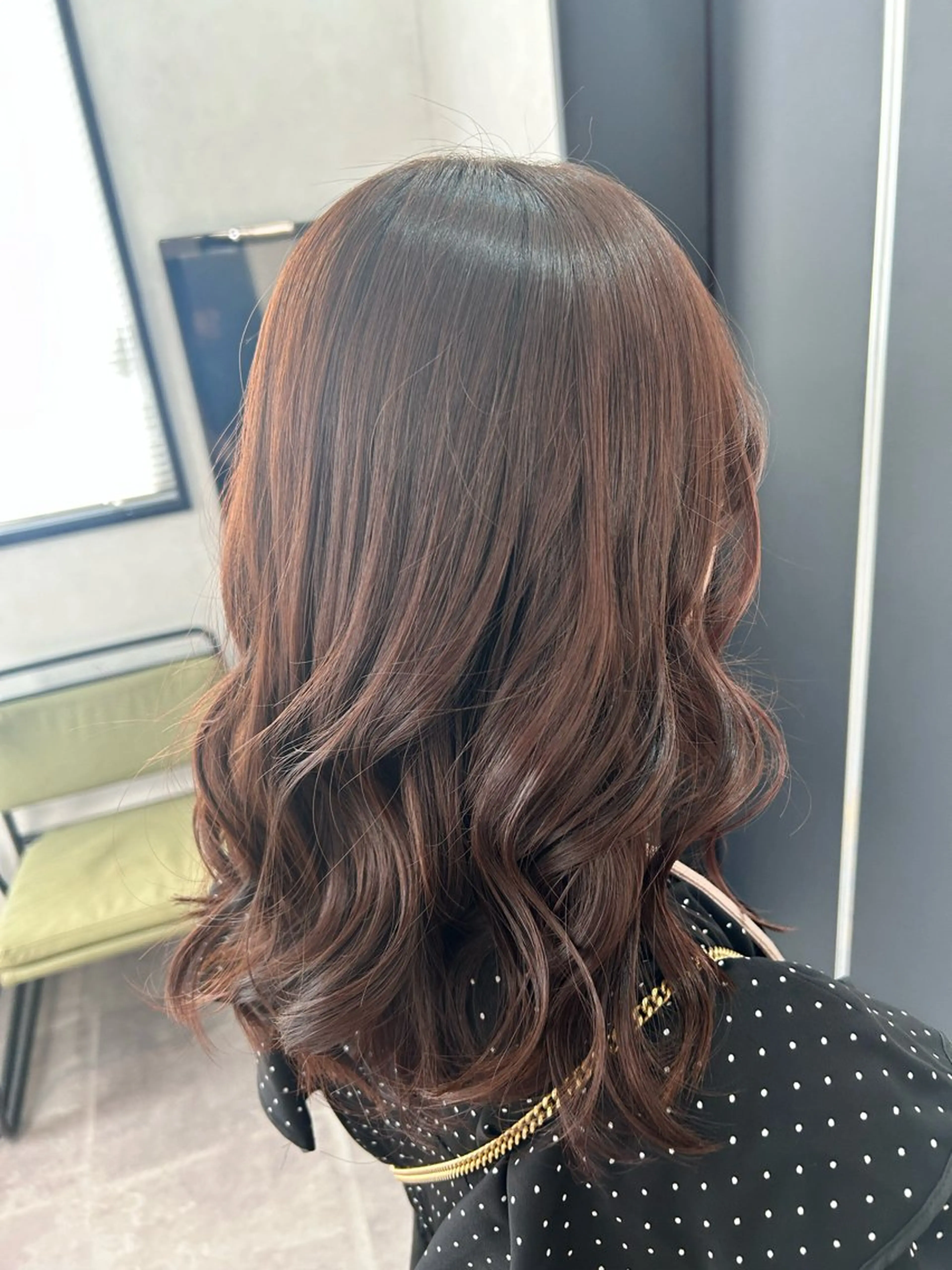 セミロング ヘアカラー トリートメント エクステ/心斎橋/ ハイトーン/ミサキのヘアスタイル