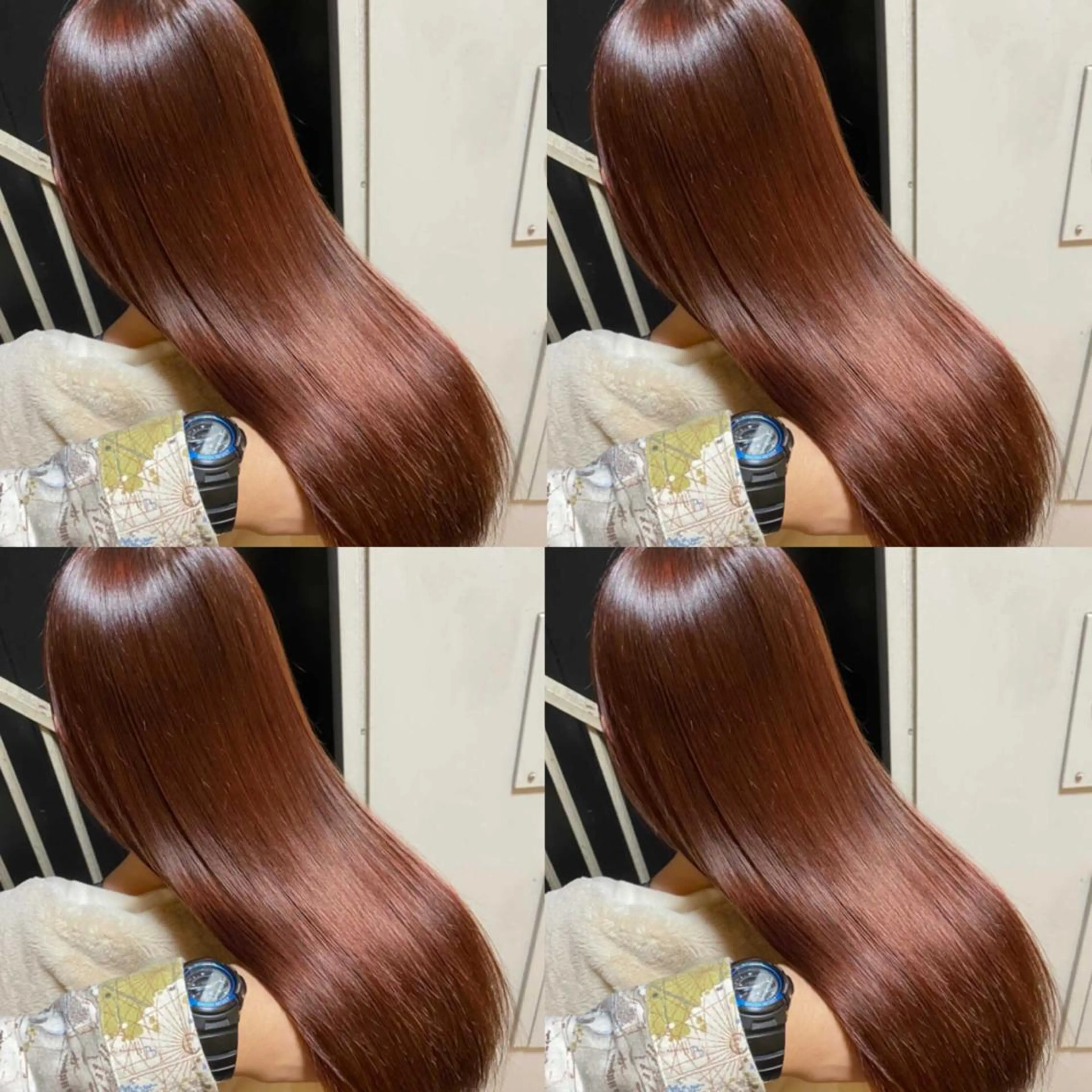 ロング カラー ヘアアレンジ カット ヘアカラー トリートメント 🦋韓国ヘア 坂本 菜摘🦋のヘアスタイル