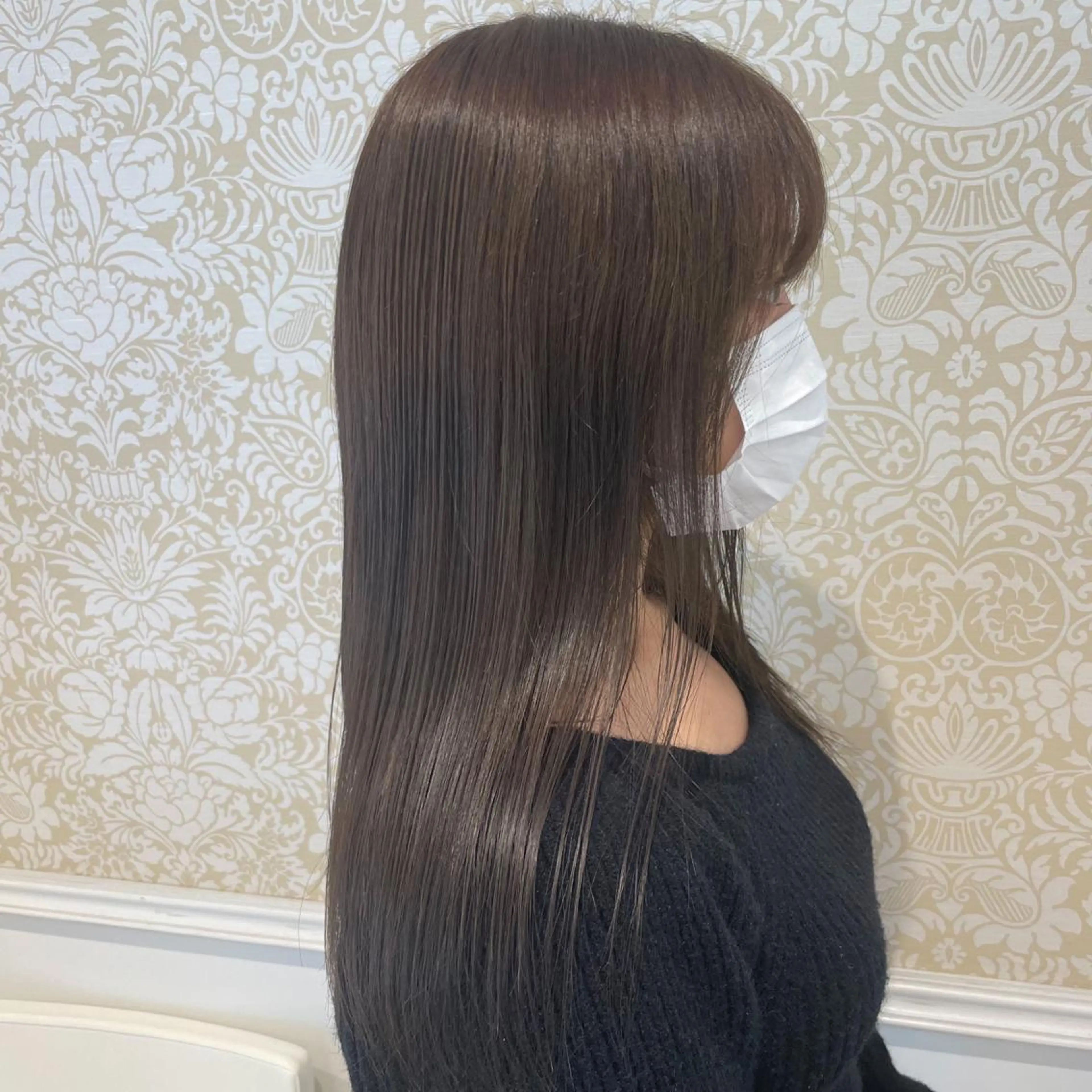 ロング カラー ヘアカラー トリートメント 暖色系カラー🍊 オオネヨシナリのヘアスタイル
