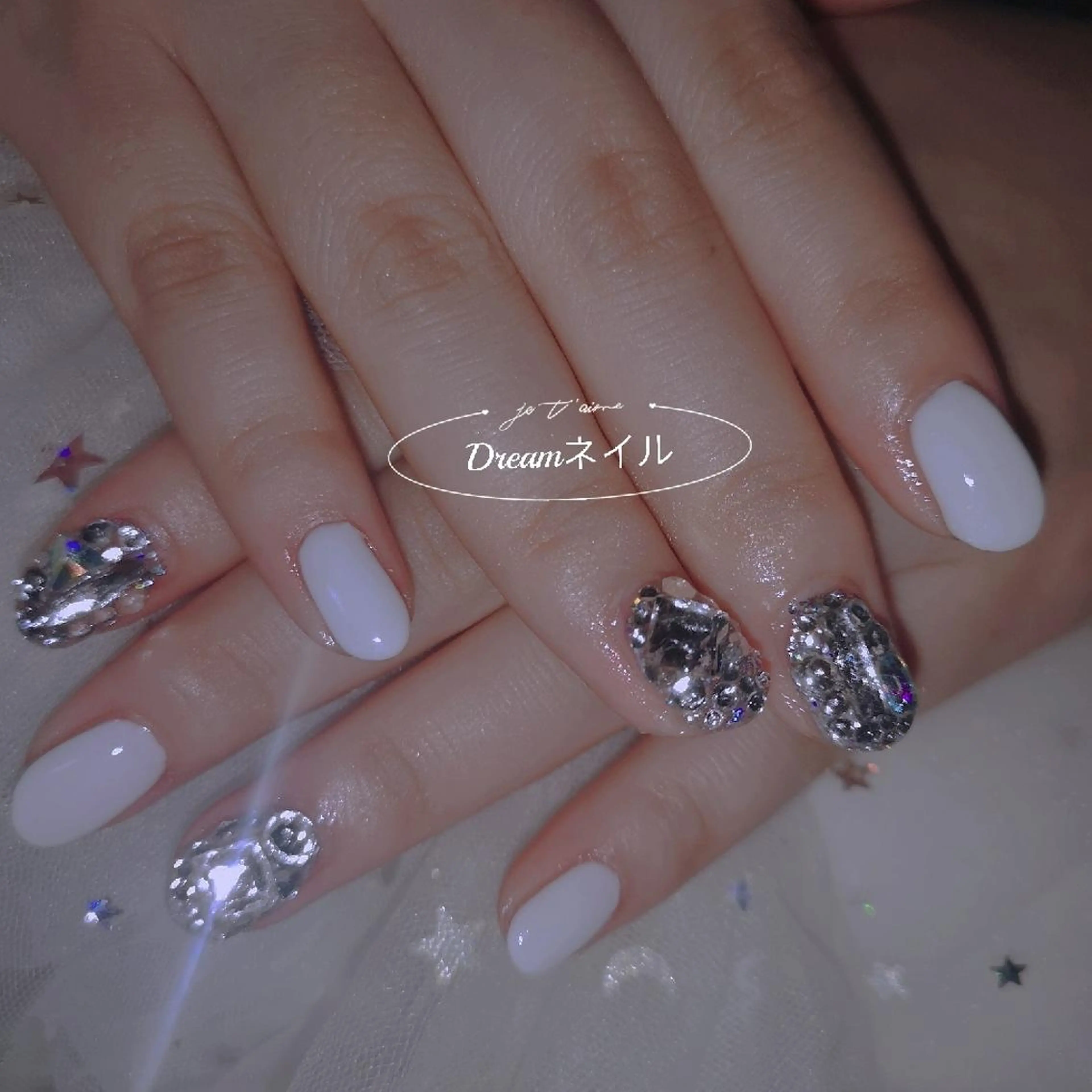 ネイル ネイリストゆか💅 長さだし、深爪矯正のネイルデザイン