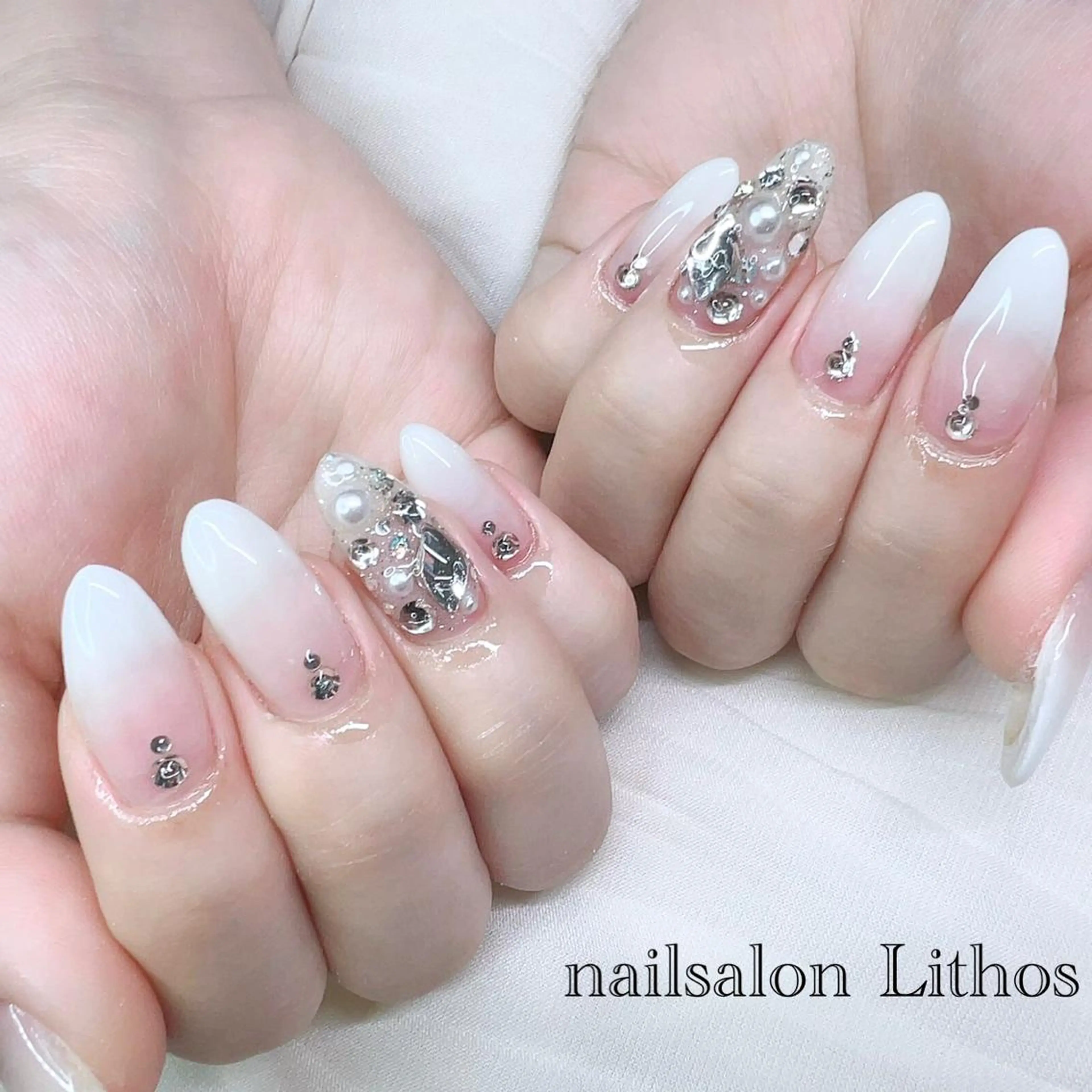 ネイル ワンホンネイル ハンドネイル nailsalon Lithos所属・nailsalon Recontreのネイルデザイン