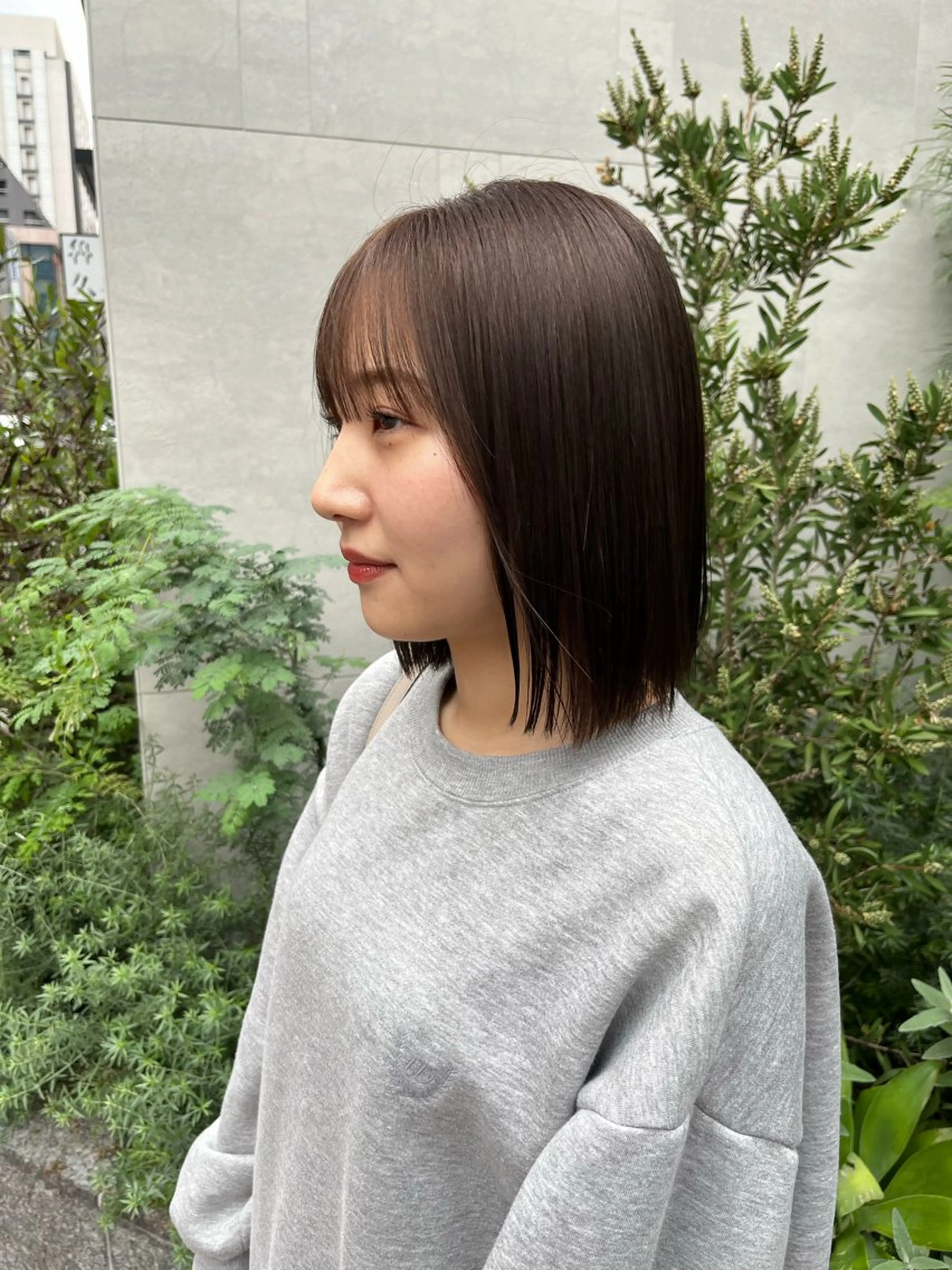 ミディアム 🫧オリーブカラー/ 酸性縮毛矯正銀座🫧のヘアスタイル