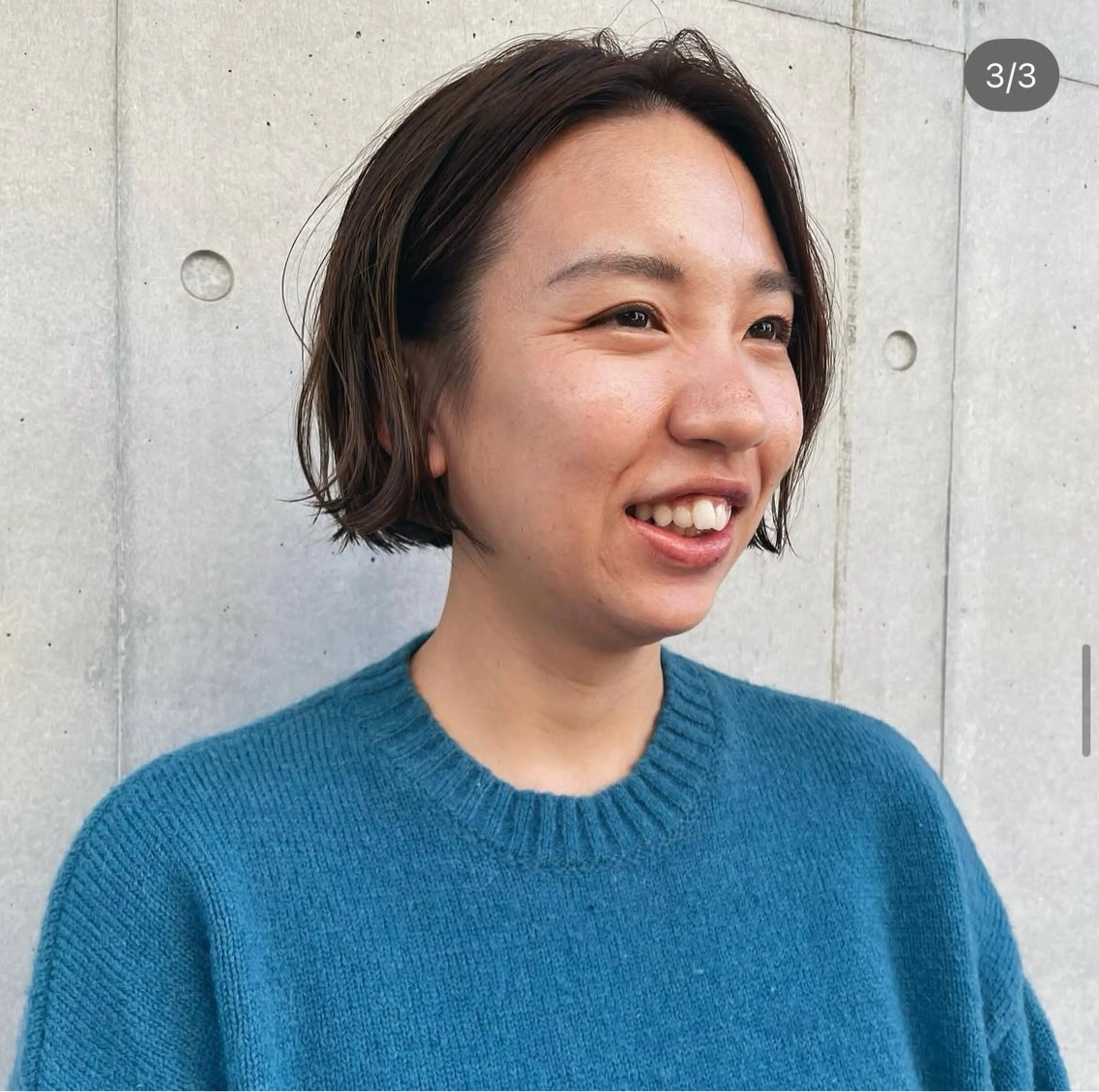 ショート パーマ カット パーマ ポミエ恵比寿所属・ショートウルフくせ毛 お任せくださいのヘアスタイル