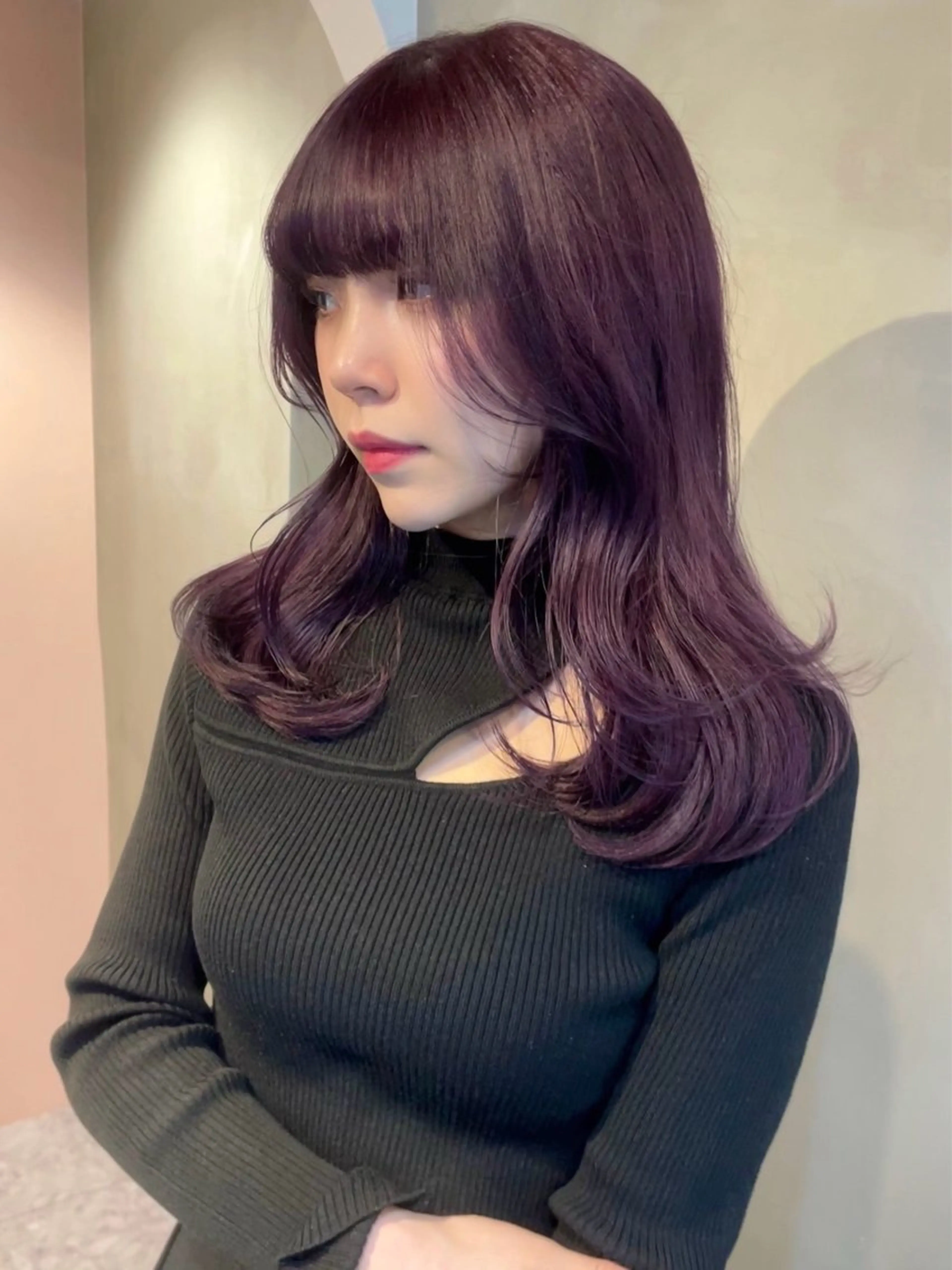 セミロング カラー ヘアカラー トリートメント カノン/暖色カラー /透明感カラーのヘアスタイル
