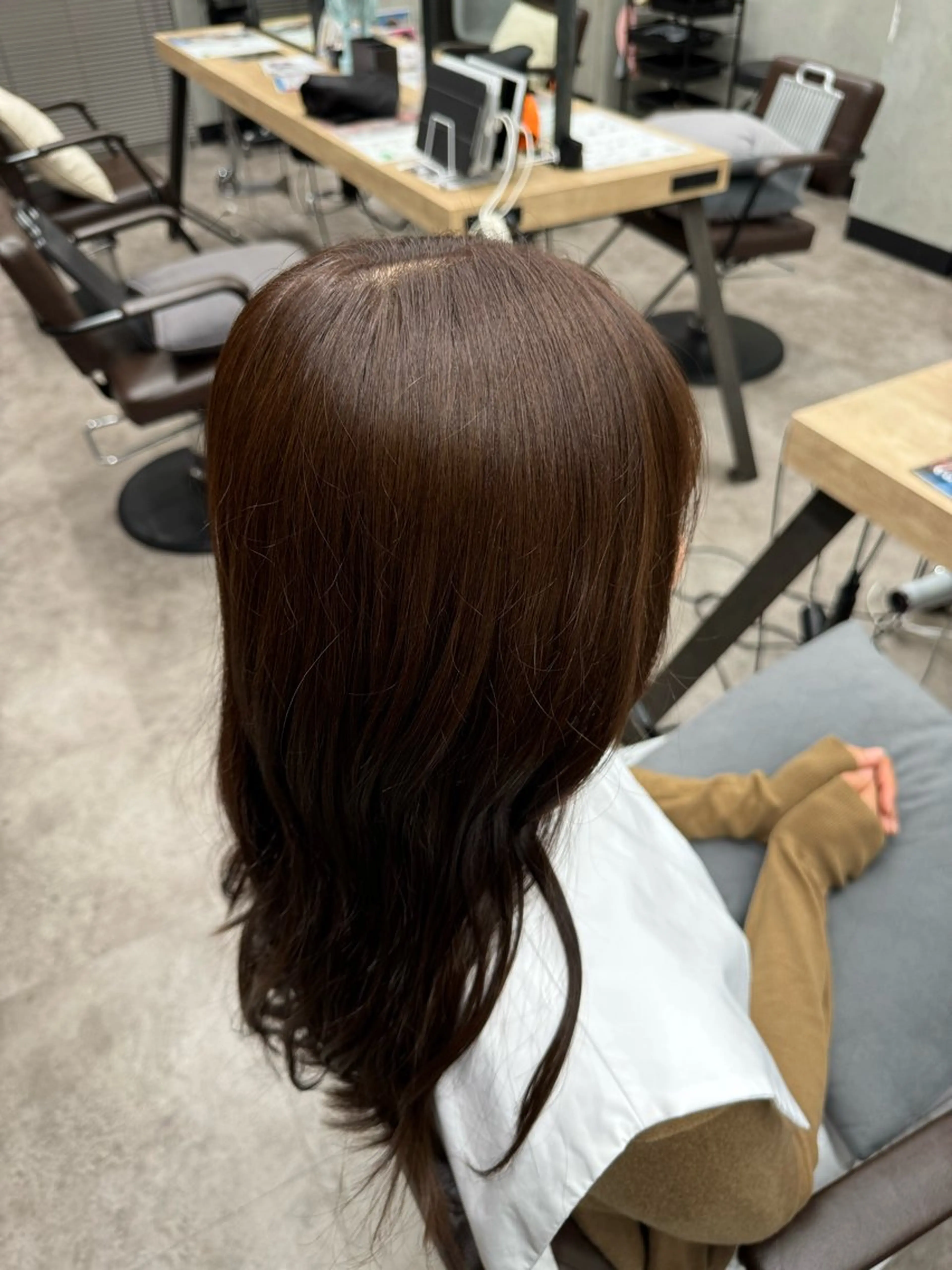 ロング ヘアアレンジ カット ヘアカラー トリートメント きたはら りおん💫のヘアスタイル