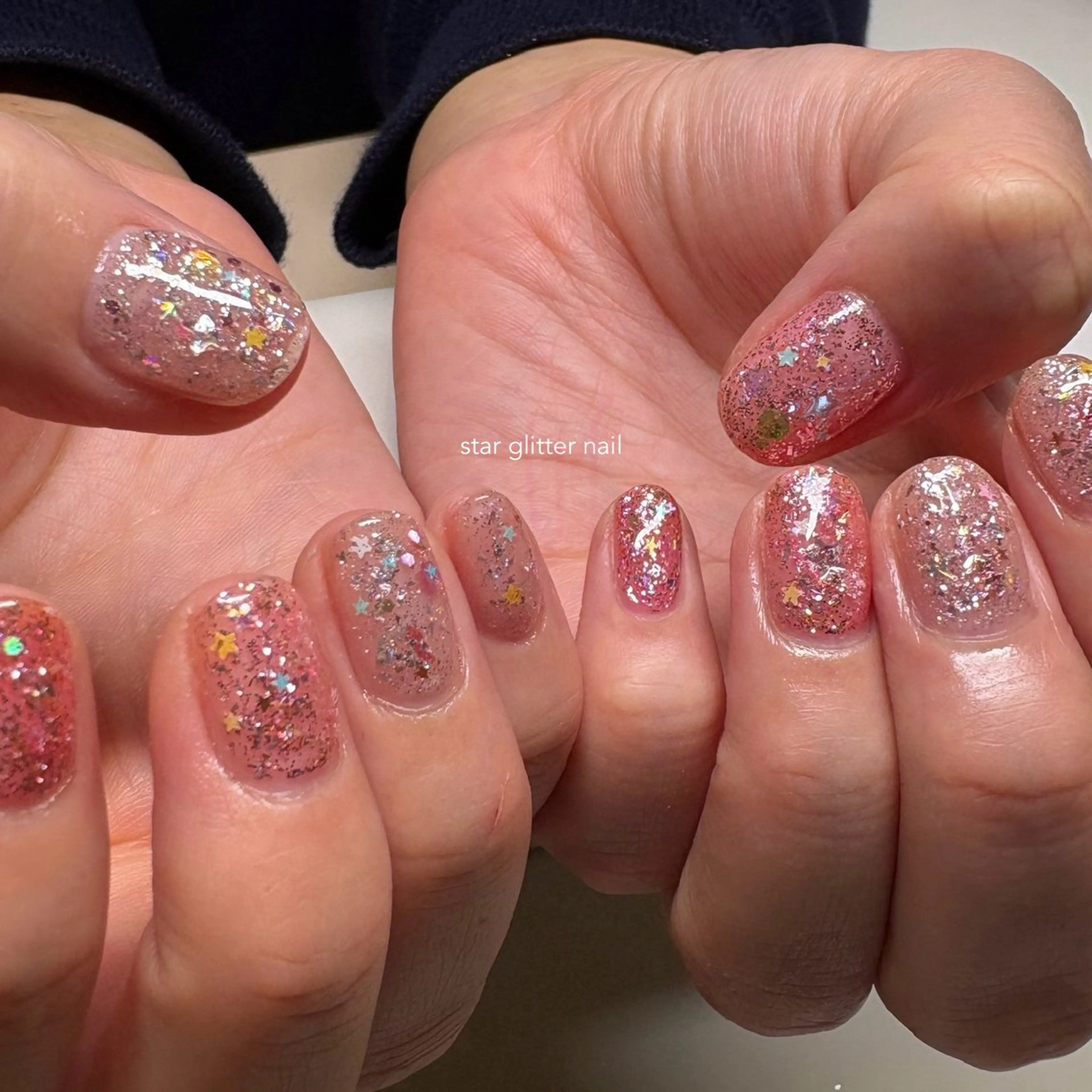 ネイル フラッシュネイル ラメ(グリッター) ハンドネイル nail amuseのネイルデザイン
