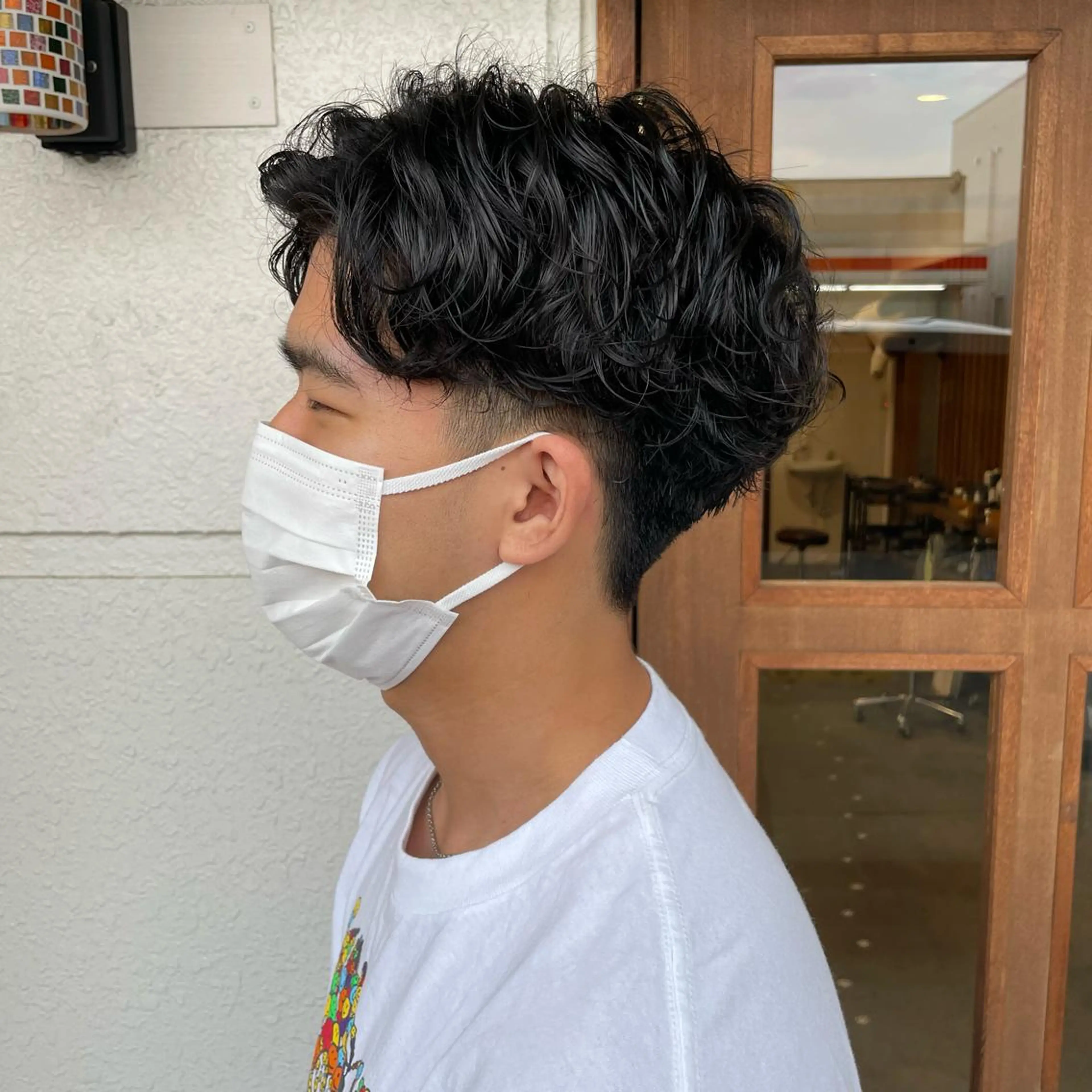 ショート パーマ メンズ 渡邉 聖希のヘアスタイル