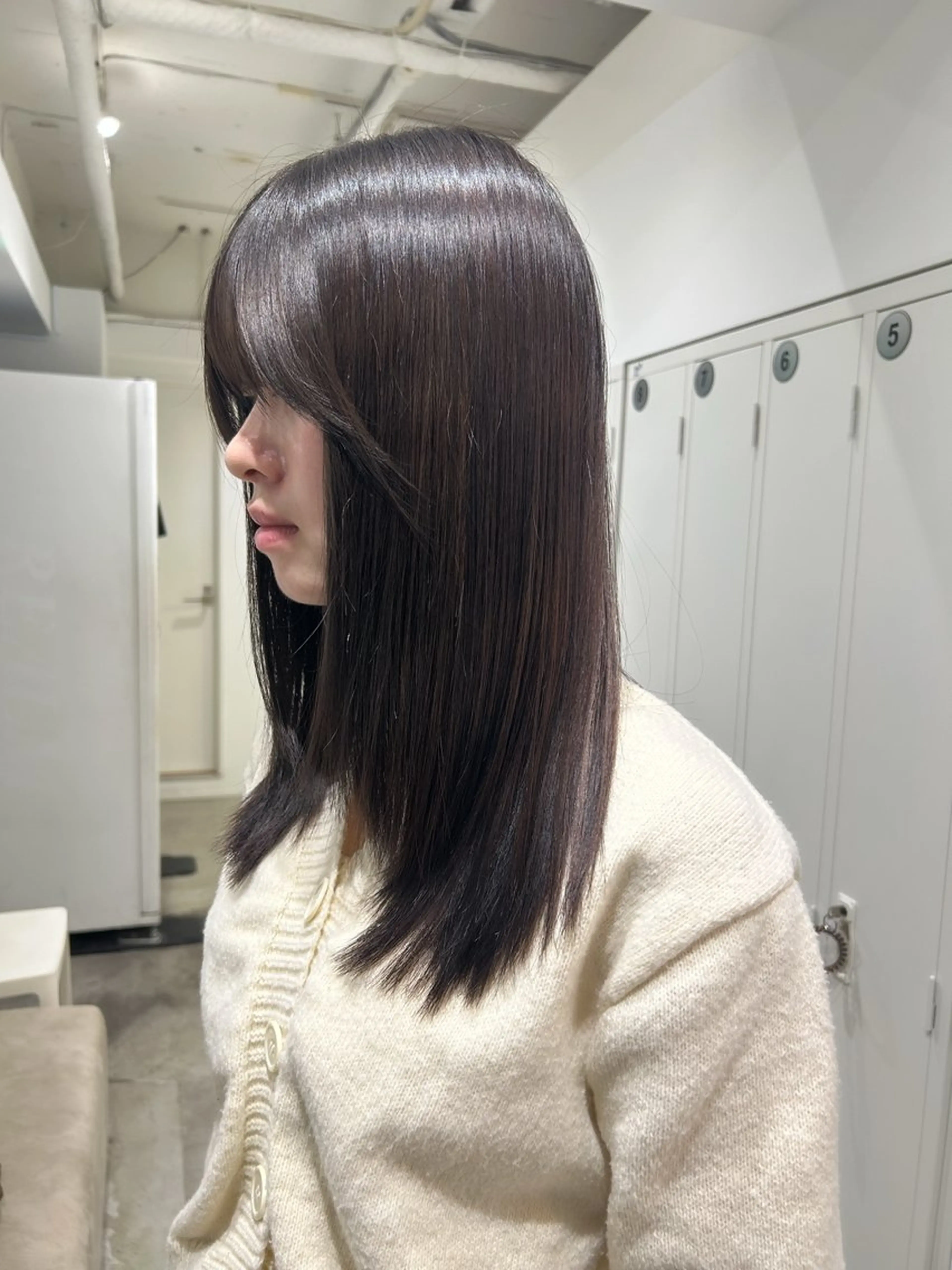 セミロング カラー グレージュ トリートメント ヘアカラー トリートメント Memories所属・🧣艶カラー・ヘア セット Chie🧸のヘアスタイル